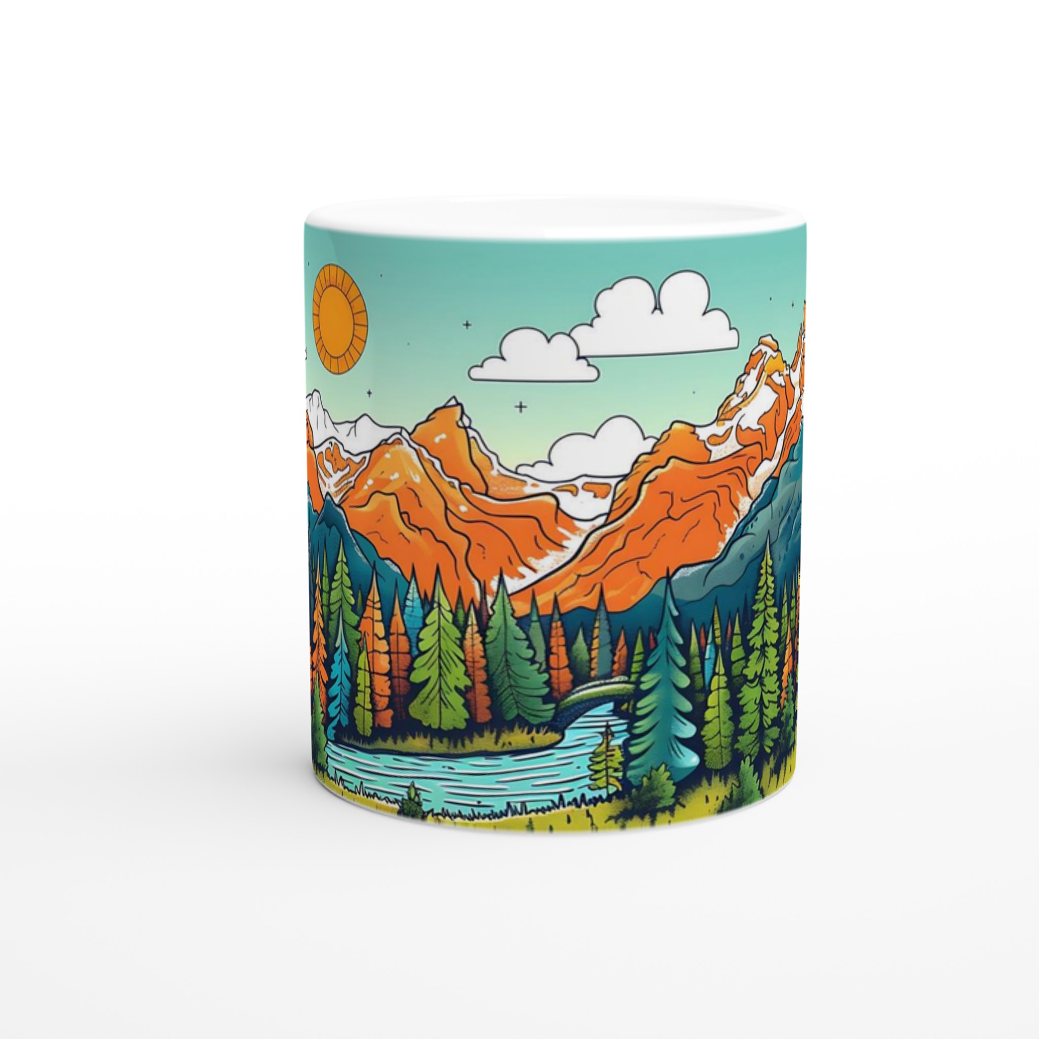 Naturinspirerad Keramikmugg - Berg, Skog & Äventyr i Härliga Färger – 11oz 8 3331f277-4922-45f0-96b7-16d1e0eb6fff