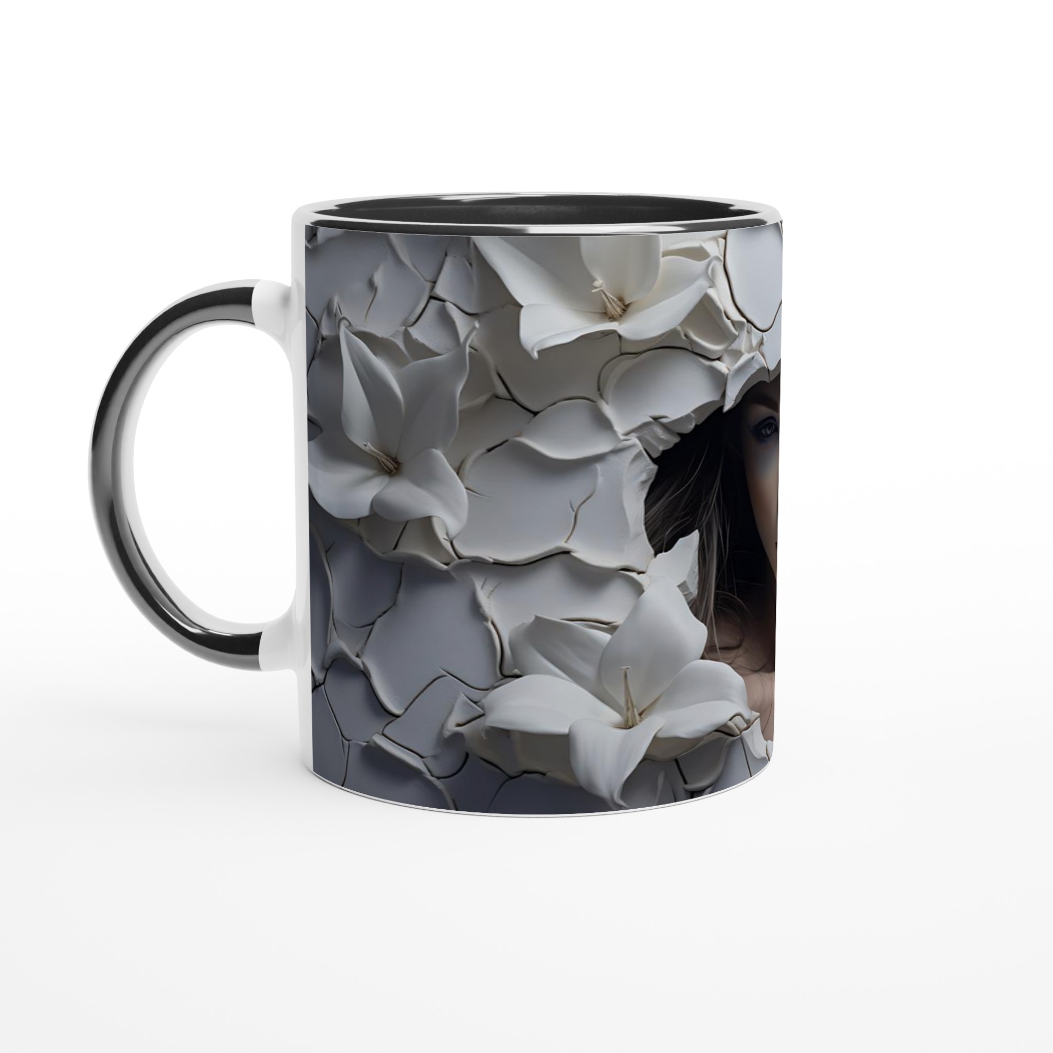 Konstnärlig Keramikmugg: Vacker Design med Blommor – Välj din Färg! 7 33ced41e-c0c6-46f8-8600-0973305824f5