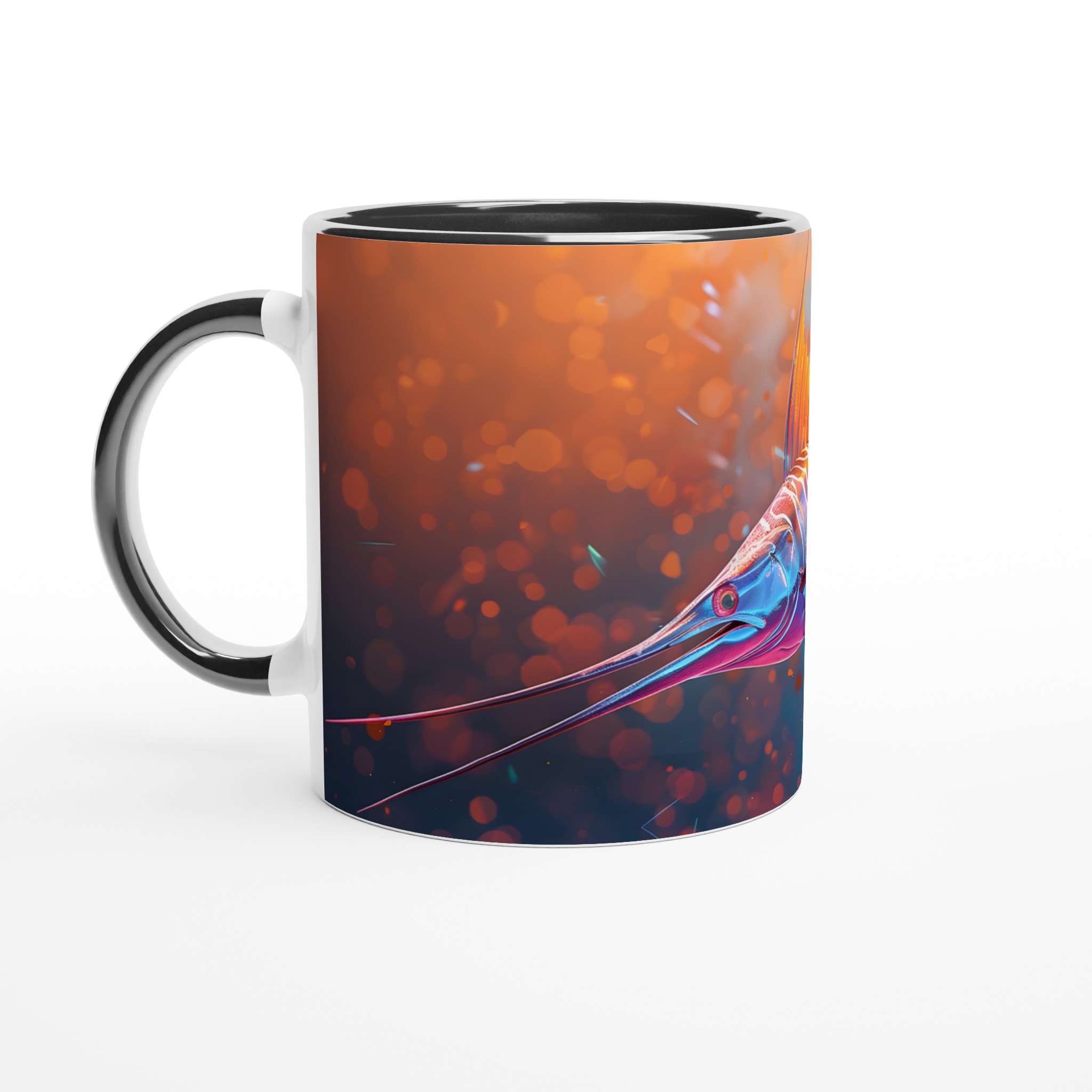 Neon Marlins Dröm: 11oz Keramisk Mugg – Färgglad Havsinspiration för varje klunk 7 34066d1d-9e6f-4ce3-af00-b4684e0dfc2c