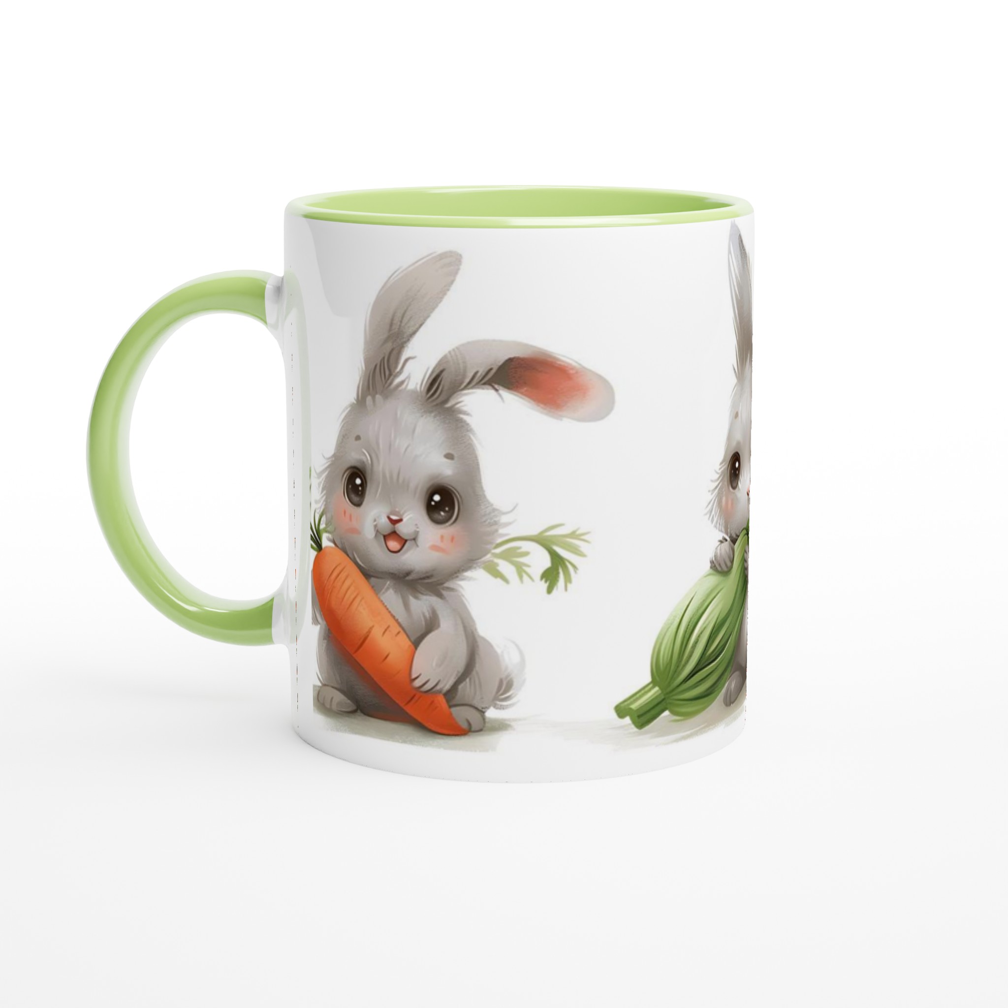 Söta Kanin Vänner 11oz Keramisk Mugg – Personlig design i ditt val av sju färger 3 346557f4-11c5-48a7-b8c1-1145114e125b
