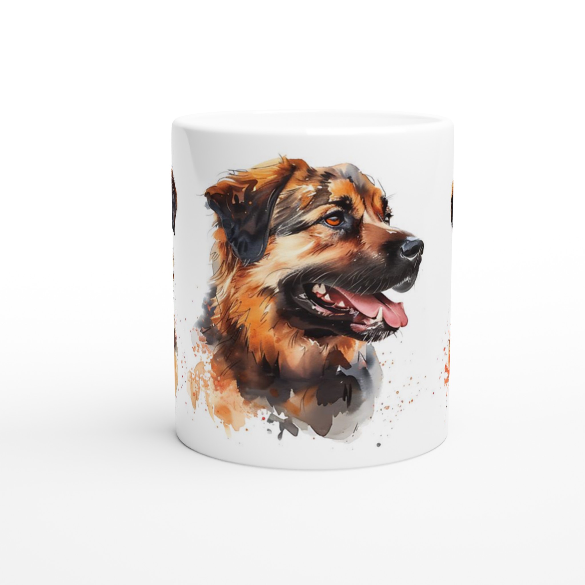 Vår Vattenskyddade Keramikmugg - Med Tre Målningar av en Glad Hund, Perfekt för Hundälskare, Välj Din Favoritfärg! 8 34a4a694-0b5a-457e-ac41-5c9d175a71cf
