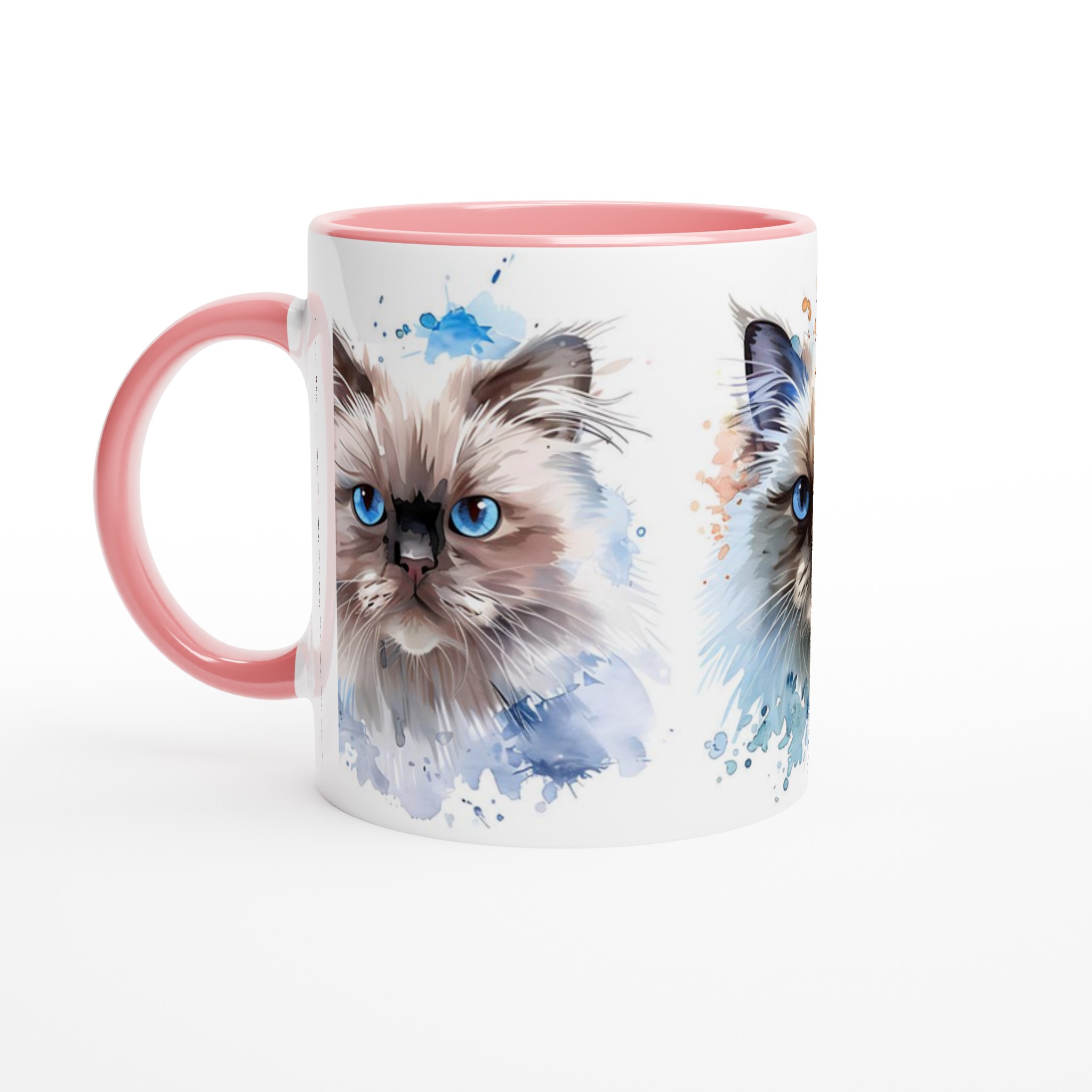 Akvarell Kattmugg - Blåögd Skönhet i Mjuk Design, 11oz Keramik 6 34aac041-f5b1-4139-9eee-d55e1d13da96