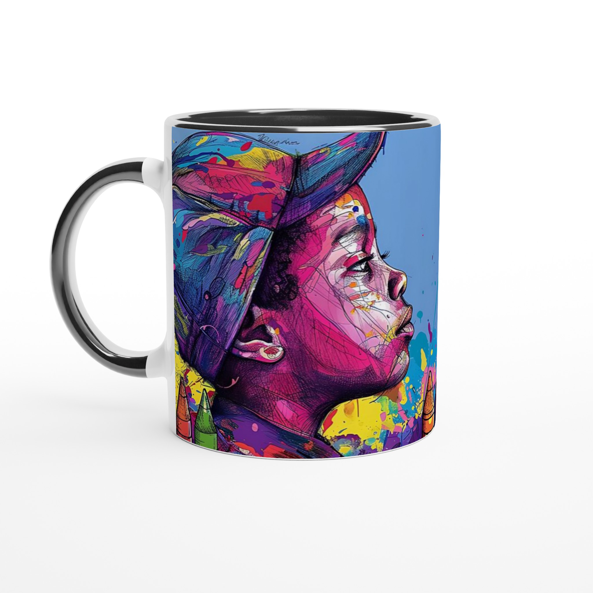 Konstnärlig Keramikmugg: Färgglad Street Art & Kreativ Design – 11oz Favorit i Flera Nyanser 7 350830ad-e932-4af8-91fa-2dccf522c752