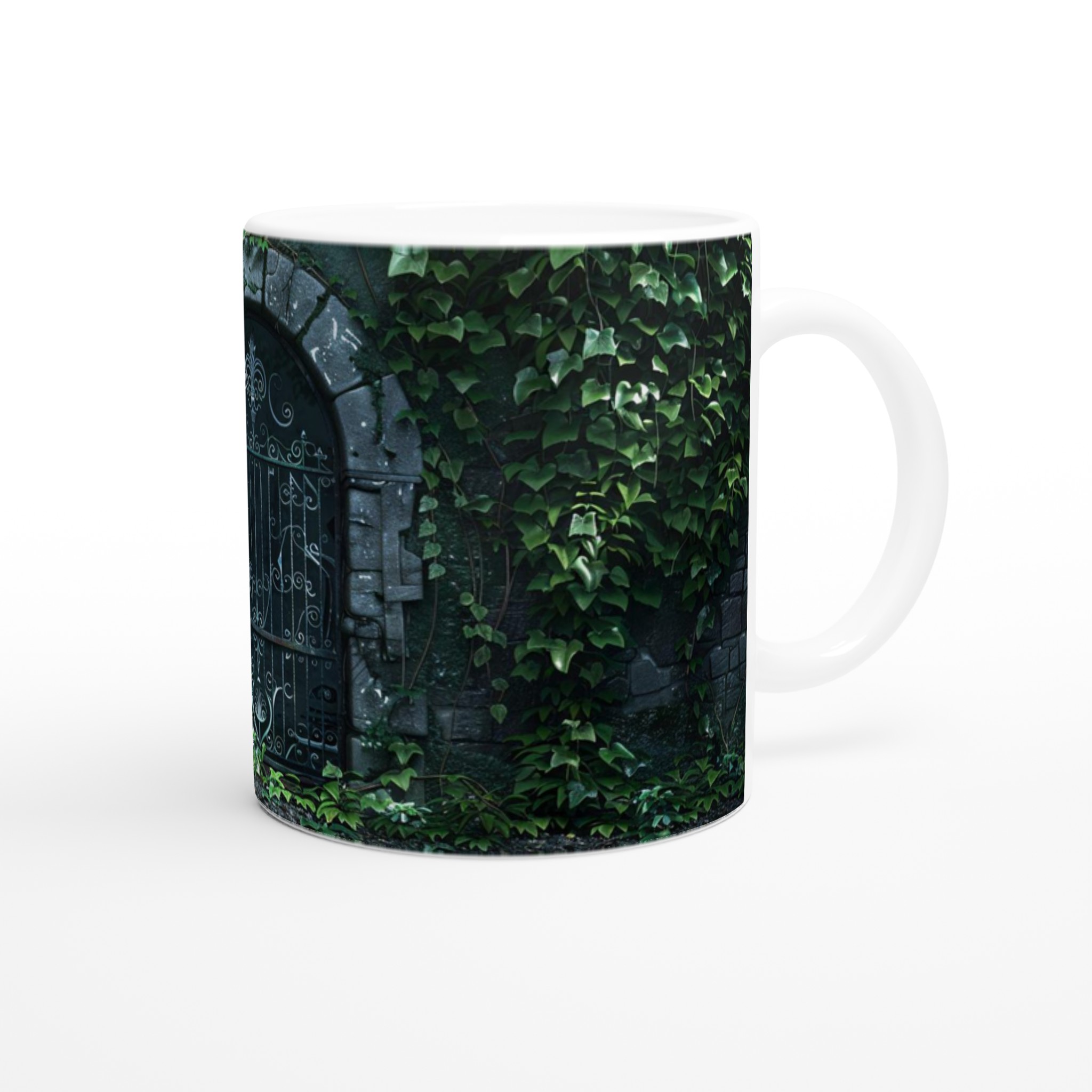 Mystisk Grind Keramikmugg - Skogsgrön Ivy Design, 11oz Favorit i Flera Färger 9 355110e5-bc6d-475a-aace-bcadb361c71f