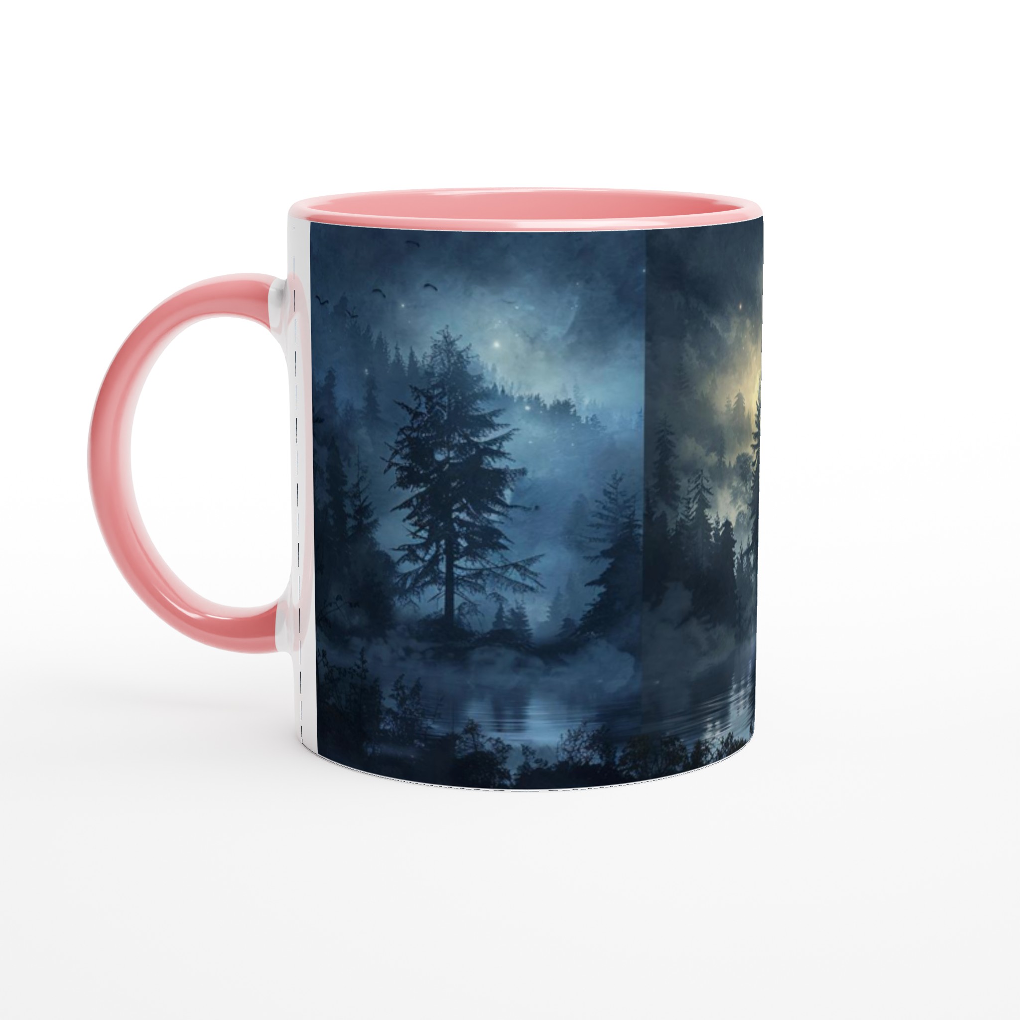 Mystisk Skogssjö Keramikmugg - 11oz, Välj bland 7 Förtrollande Färger 6 35870e30-1797-49e7-8dda-08cd162be3ed