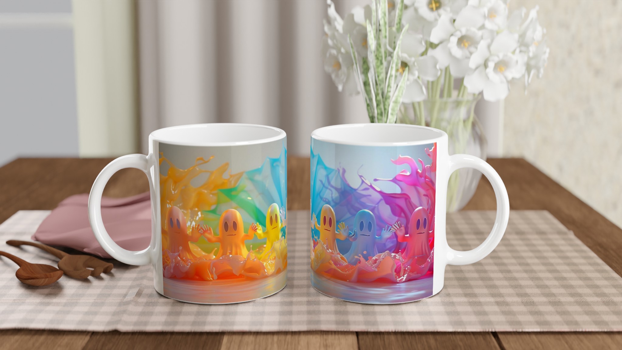 Färgsprakande Spökmugg – Lekfull 11oz Keramisk Mugg för Kaffe, Te & Glädje i Alla Färger 10 35a9ce94-0a4d-4955-ac36-61e43ec3e758