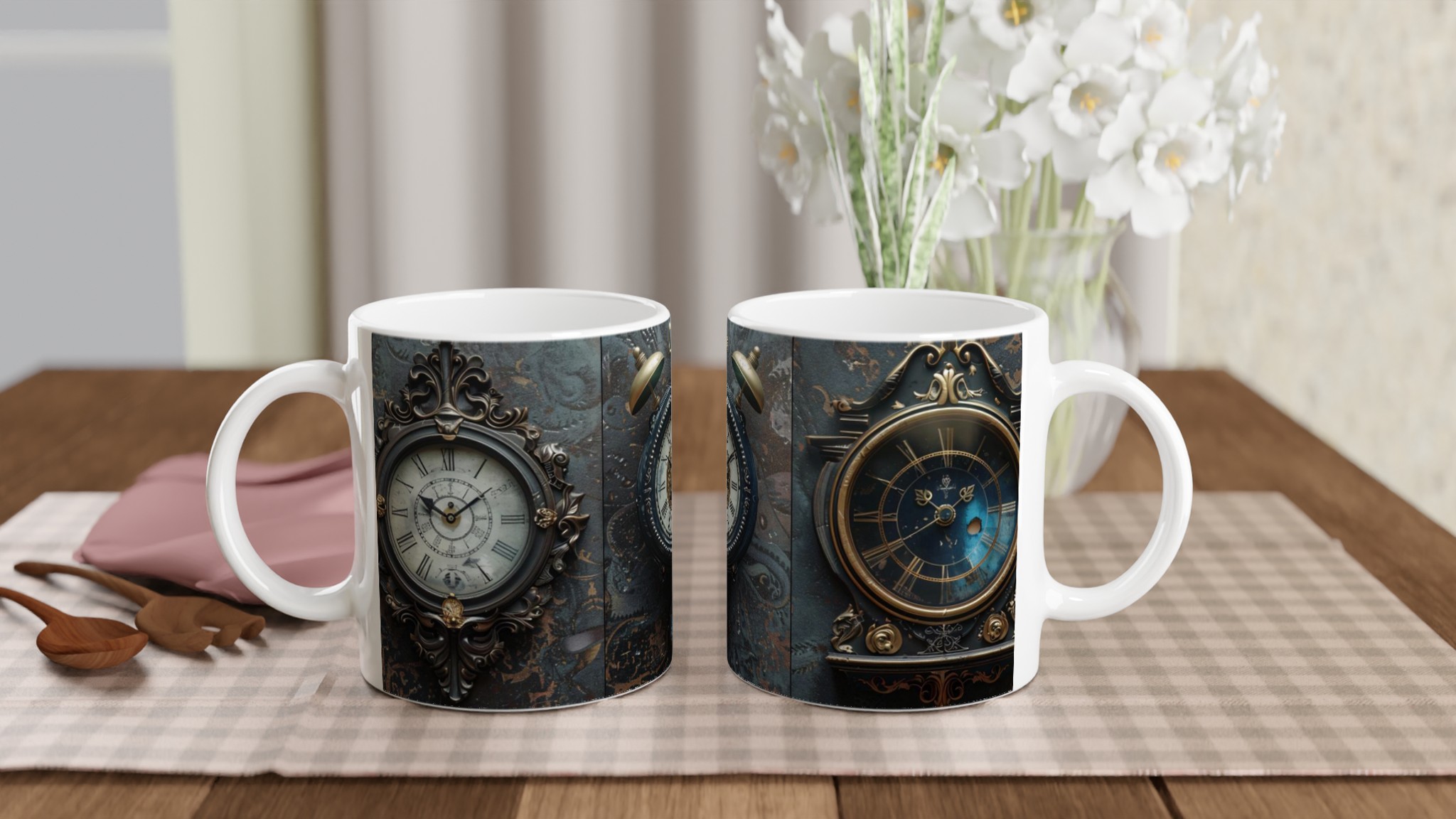 Tidlös Elegans: 11oz Keramikmugg med Vintage Art Deco-Inspirerad Design – Välj Din Färg! 10 364f1055-3261-4168-a730-824fbf23e489