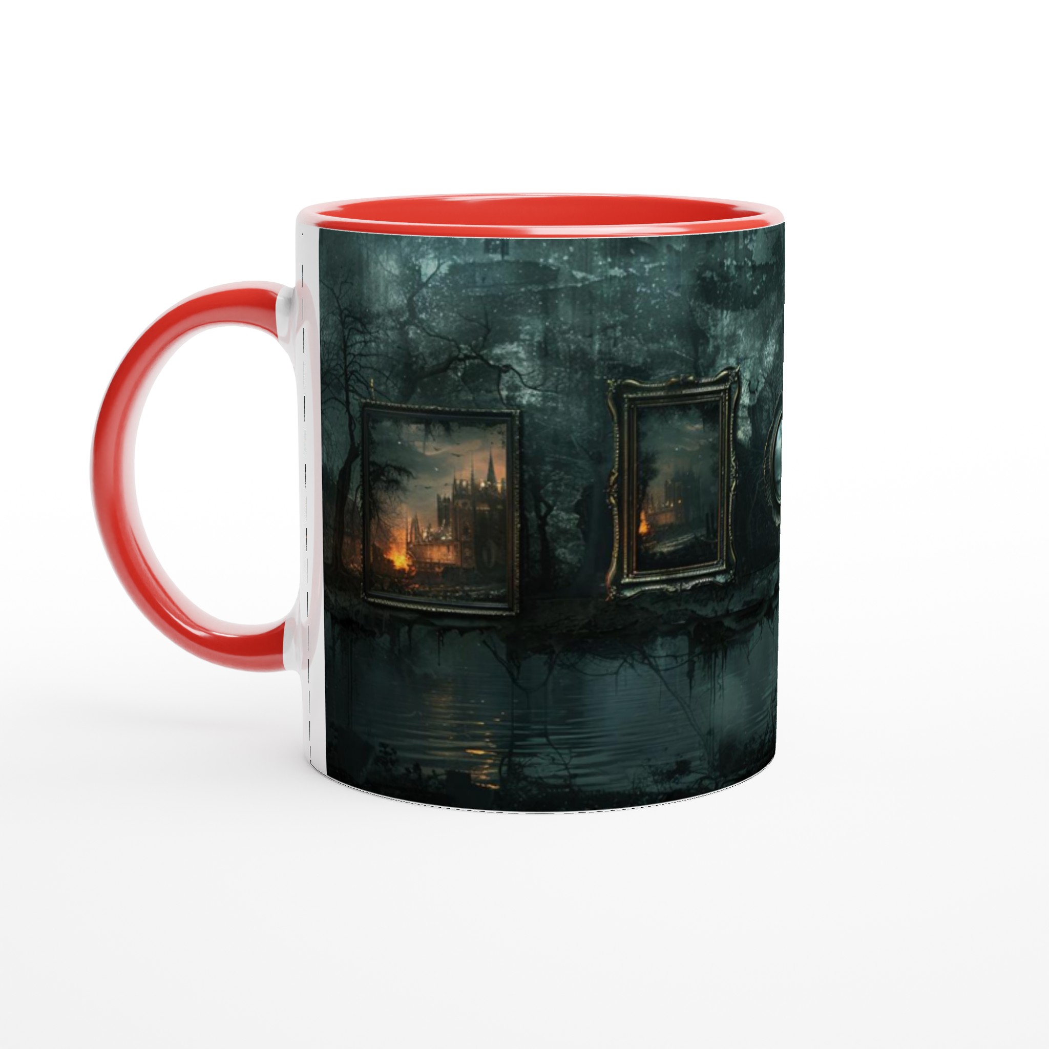 Vit 11oz Keramisk Mugg i Valfri Färg med Mörk, Mystisk Gotisk Stämning 2 370bd6f1-4892-4efb-8222-7145d30d99e8