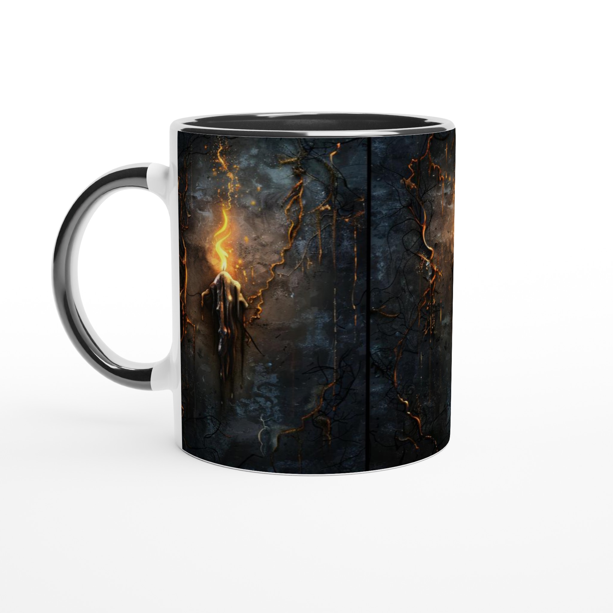 Mystisk Gryning 11oz Keramisk Mugg - Gotisk Eldkonst i 7 Valfria Färger 7 37432c0c-5a8a-4aa9-9df2-61aa3660378c