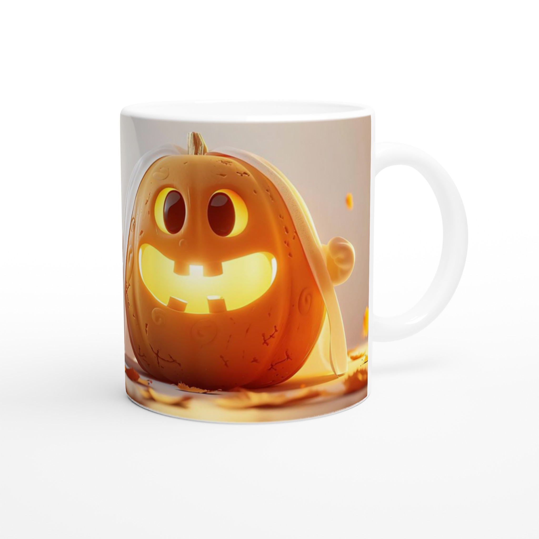 Lystig Halloween Pumpa Mugg – Personlig Keramisk Mugg för Mysiga Stunder, Välj bland 7 Färger! 9 3751c999-4163-446d-81e4-507d74ca99df