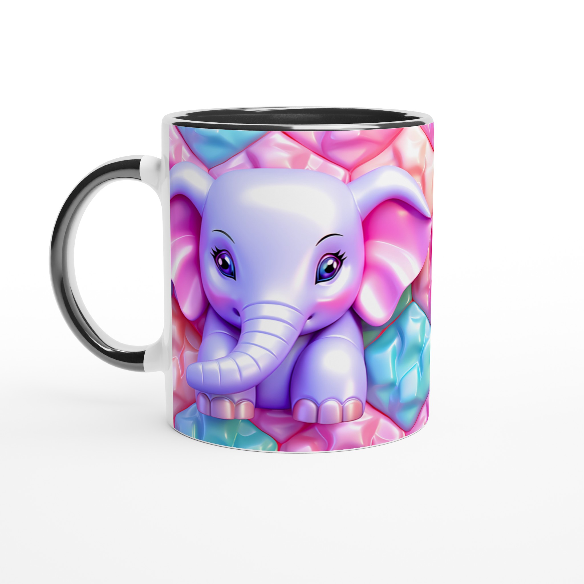 Söt Elefant Keramikmugg - Pastellglädje i 7 Färger | 11oz Hållbar Mugg för Kaffe & Te 7 37f9275d-6243-4d65-b0e0-689ace90071d