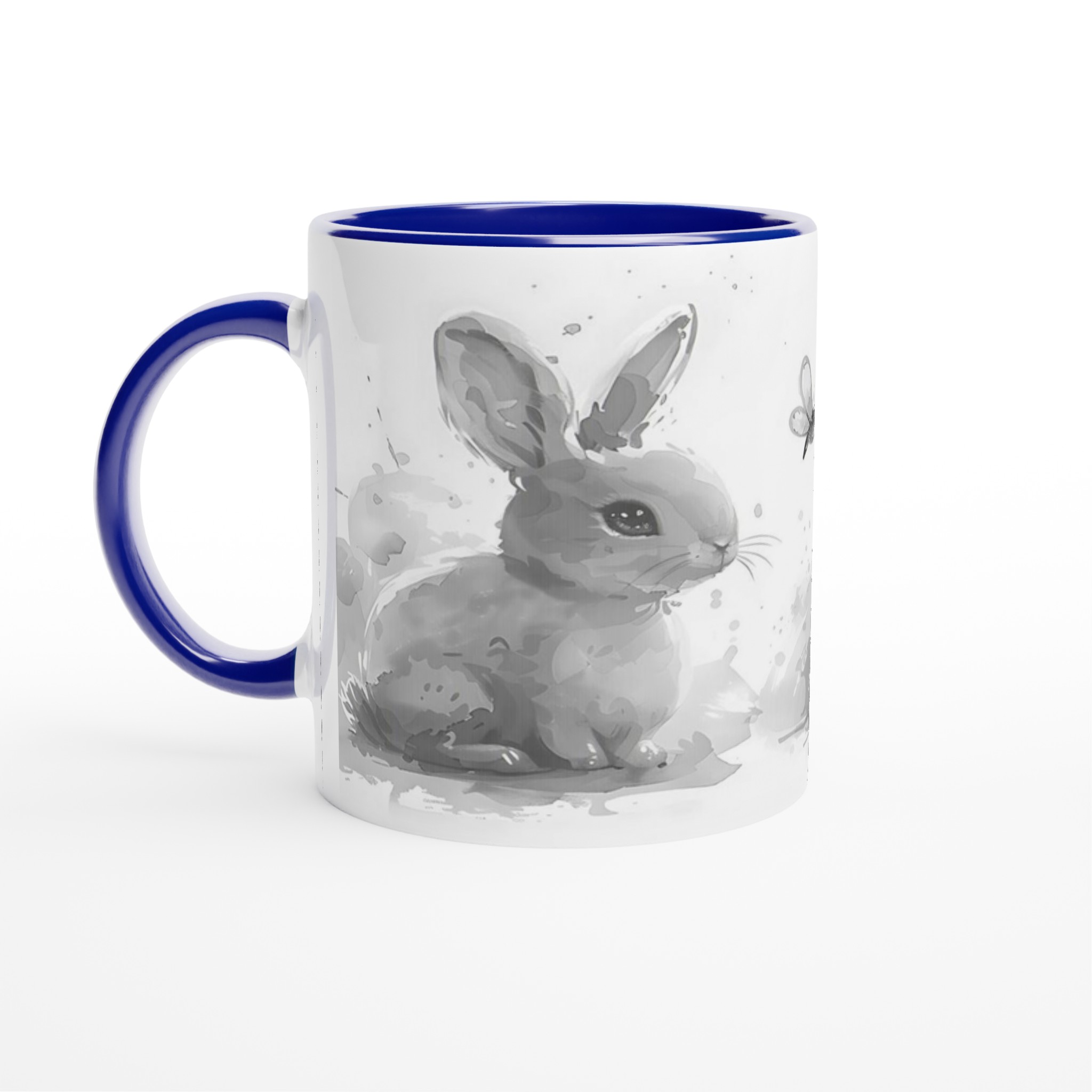 Söta Akvarellkaniner Mugg - 11oz Keramikmugg i ditt val av färg 4 3833e05a-a9ca-4672-b035-75f2bc1fc621