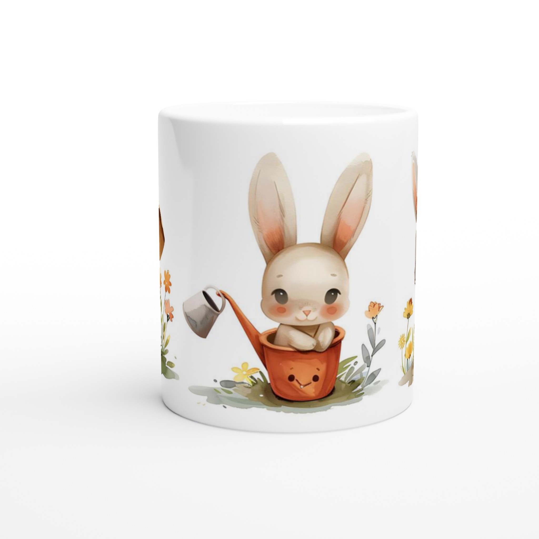 Söta Vattenfärgskaniner 11oz Keramisk Mugg – Perfekt för Påsk & Vårfika i Valfri Färg! 8 38813c13-3e03-4656-b1ce-92da5e7cb1f0