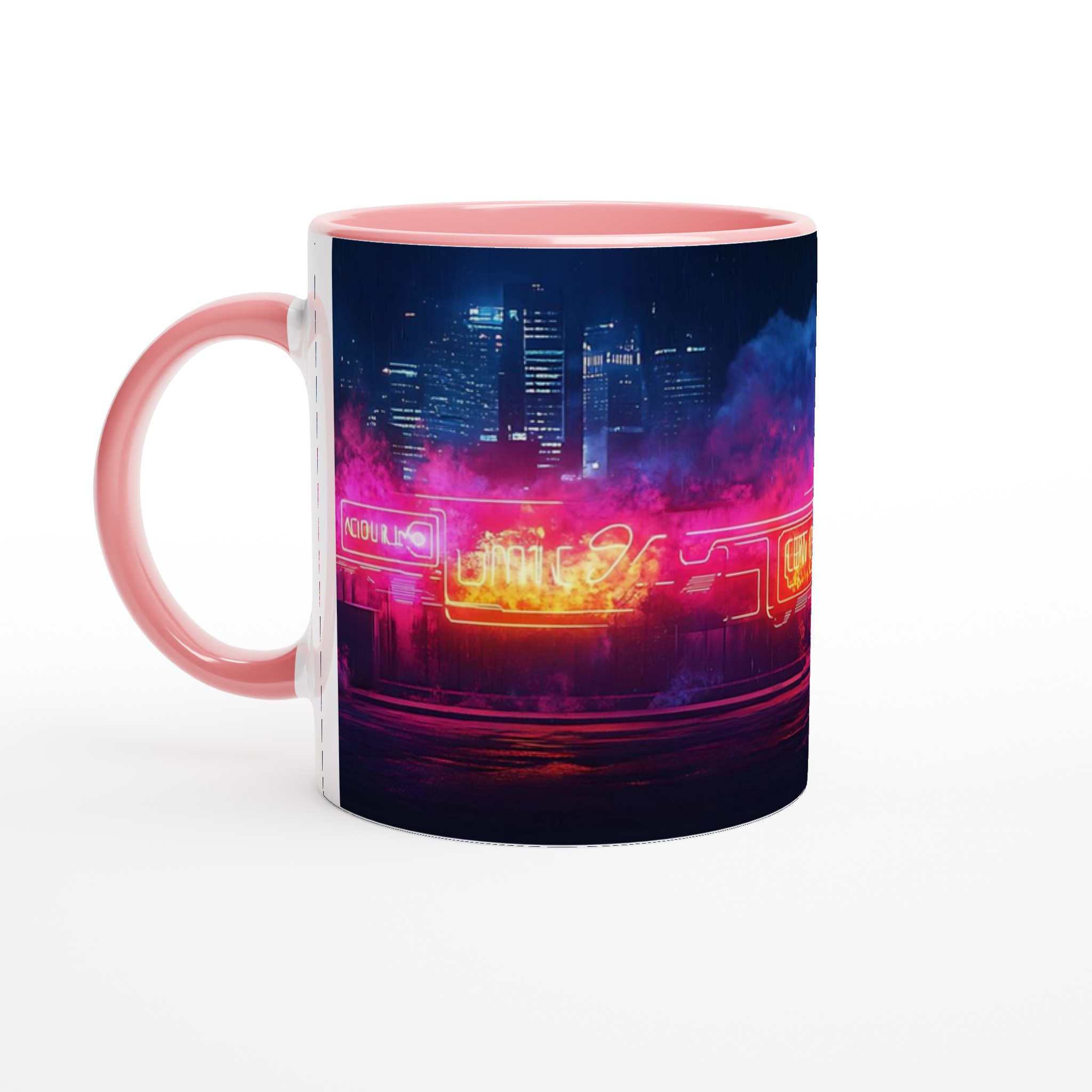 Neon Nattstad Mugg – Lysande Retro Vibes för Din Fikastund i 11 oz keramik 4 38bdf215-a4b8-4849-9286-ce200c81882b