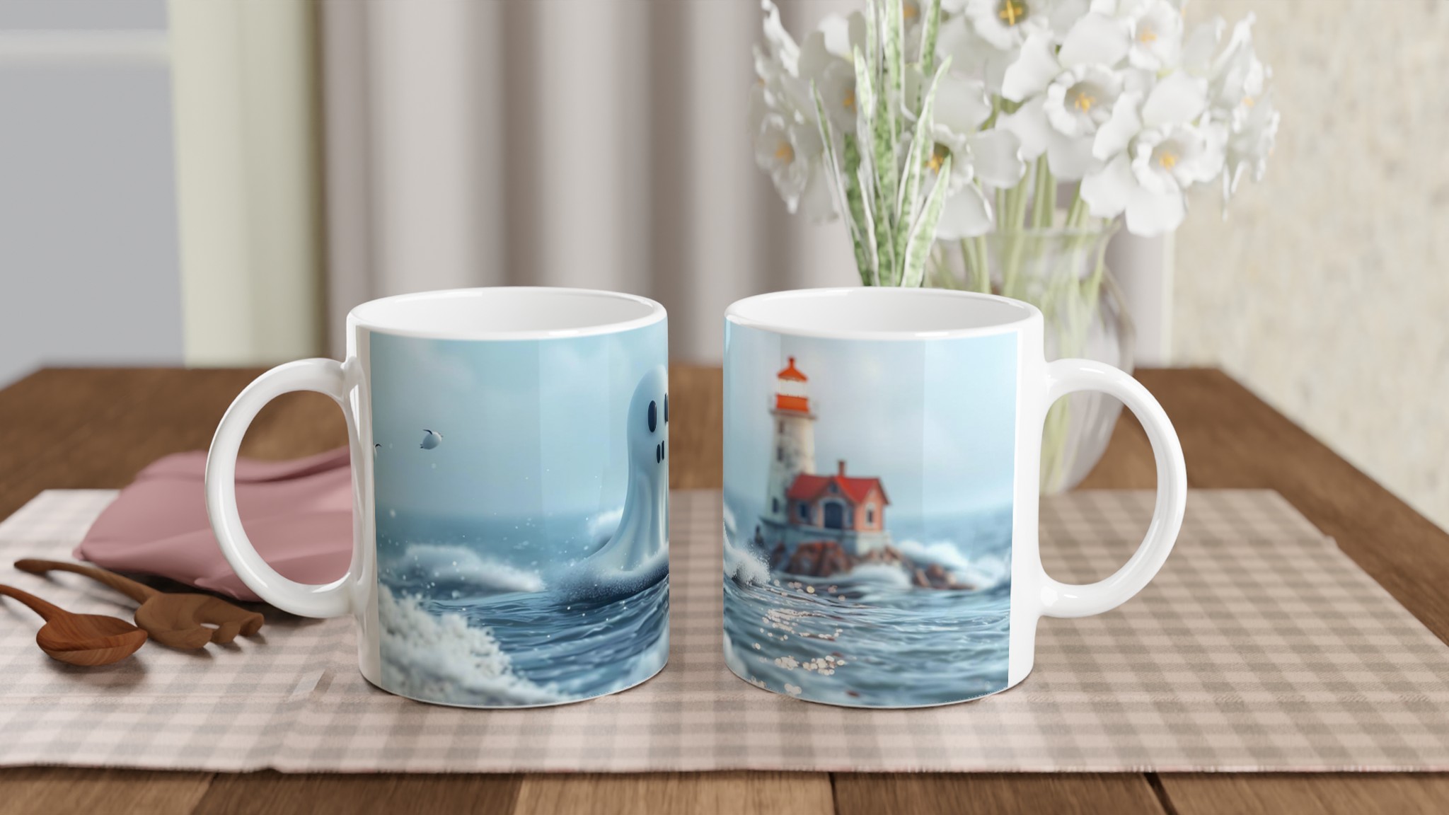 Mystisk Spökmugg – 11oz Keramikmugg med Fantasifull Design & Maritim Charm – Välj Din Färg! 10 394c9d94-b75f-4806-b08e-1e093bd868a5