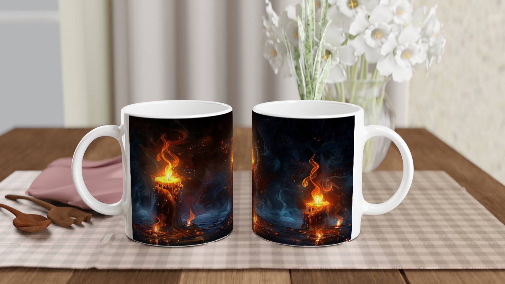 Mystisk Flamma: 11oz Keramisk Mugg med Magisk Eld & Rök-design – Välj din Färg! 10 398ffa63-4028-42b9-be22-f9e2c948d5e3