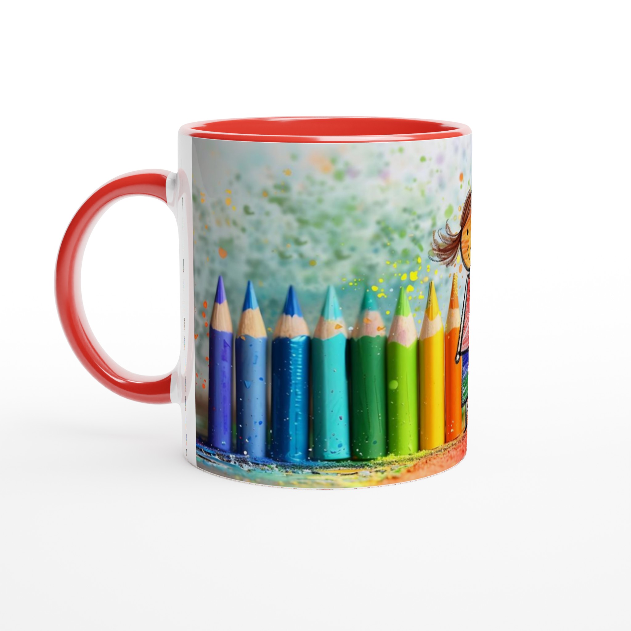 Kreativ Glädje: 11oz Keramisk Mugg med Färgexplosion & Glad Karaktär – Välj bland 7 Livfulla Färger! 2 39b9a0b4-729d-4047-b849-23c858ac4126