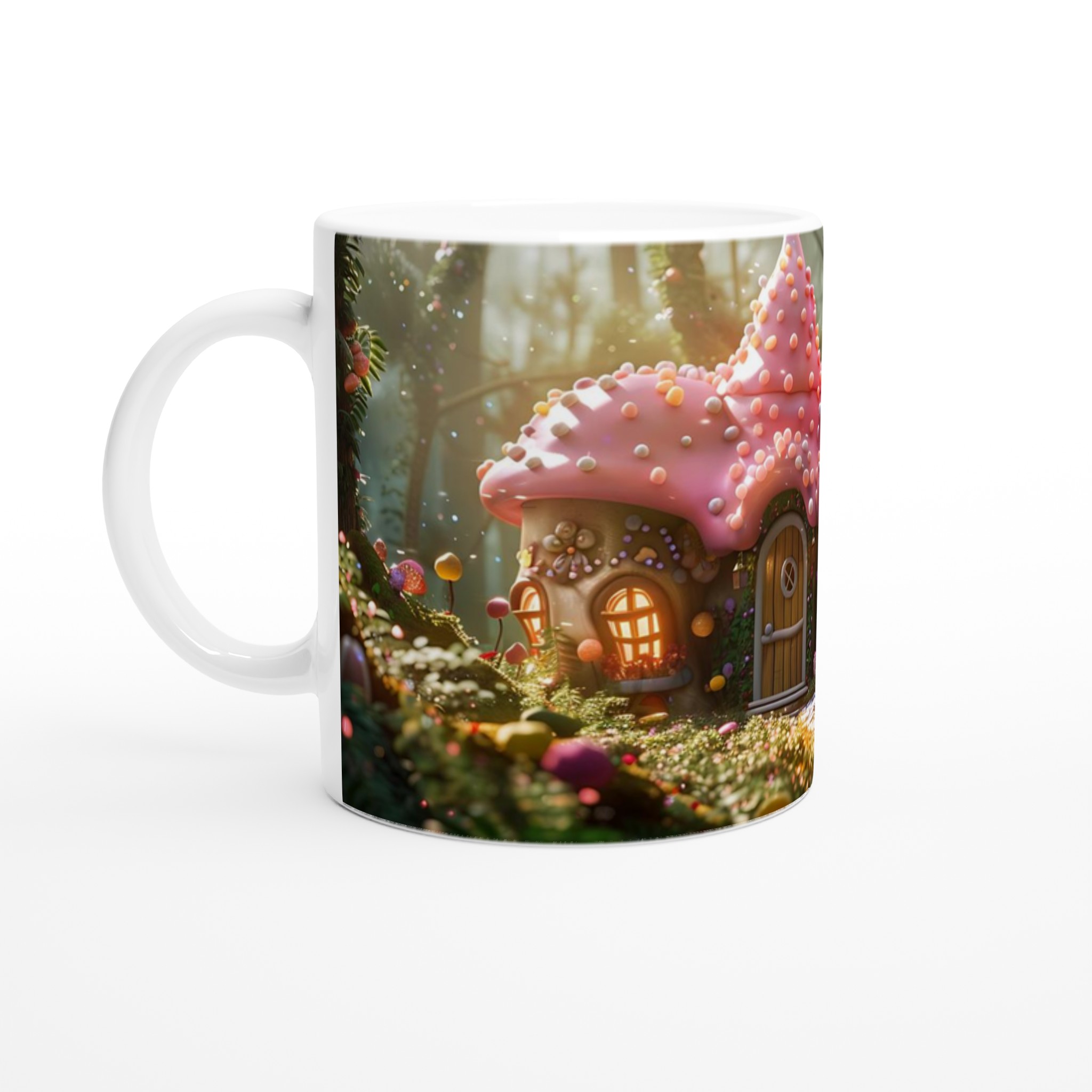 Fairy Tale Candy House Mugg – Drömsk Design i Livfulla Färger, 11oz Keramik 1 39c2991c-e1cb-4920-b269-dcbf06311df4