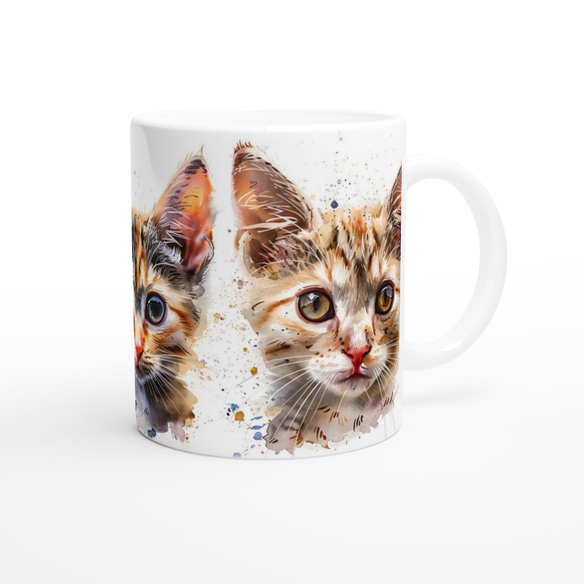 Konstnärlig Akvarell Kattmugg – Personlig 11oz Keramikmugg i ditt val av 7 Livfulla Färger 9 39c2f719-1f21-46bf-862e-41da87e4b37d