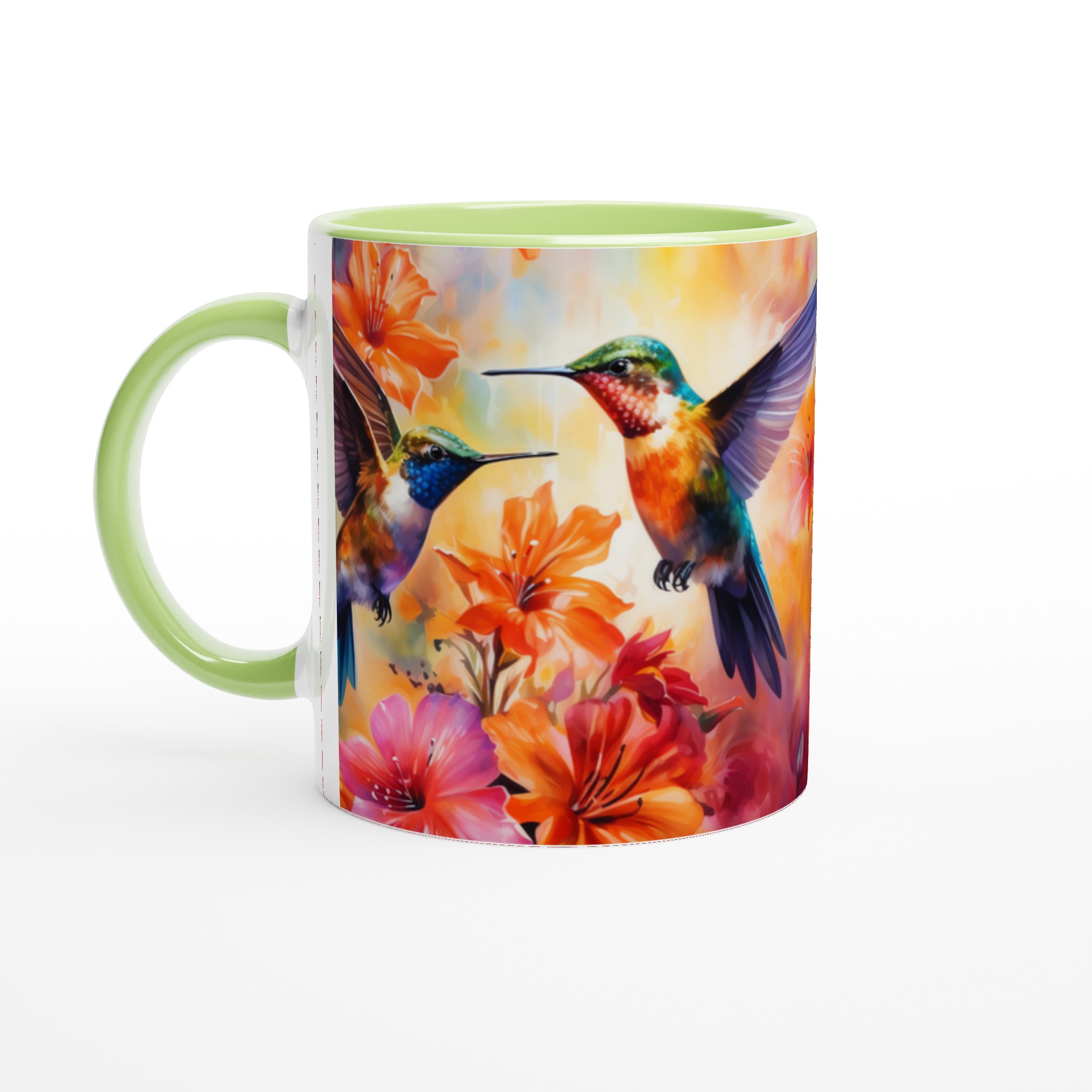 Färgsprakande Kolibrimugg – 11 oz Keramikmugg med Tropisk Blomsterprakt i Valfri Färg 3 39c55882-f223-499b-abe1-19aaabbce8c2
