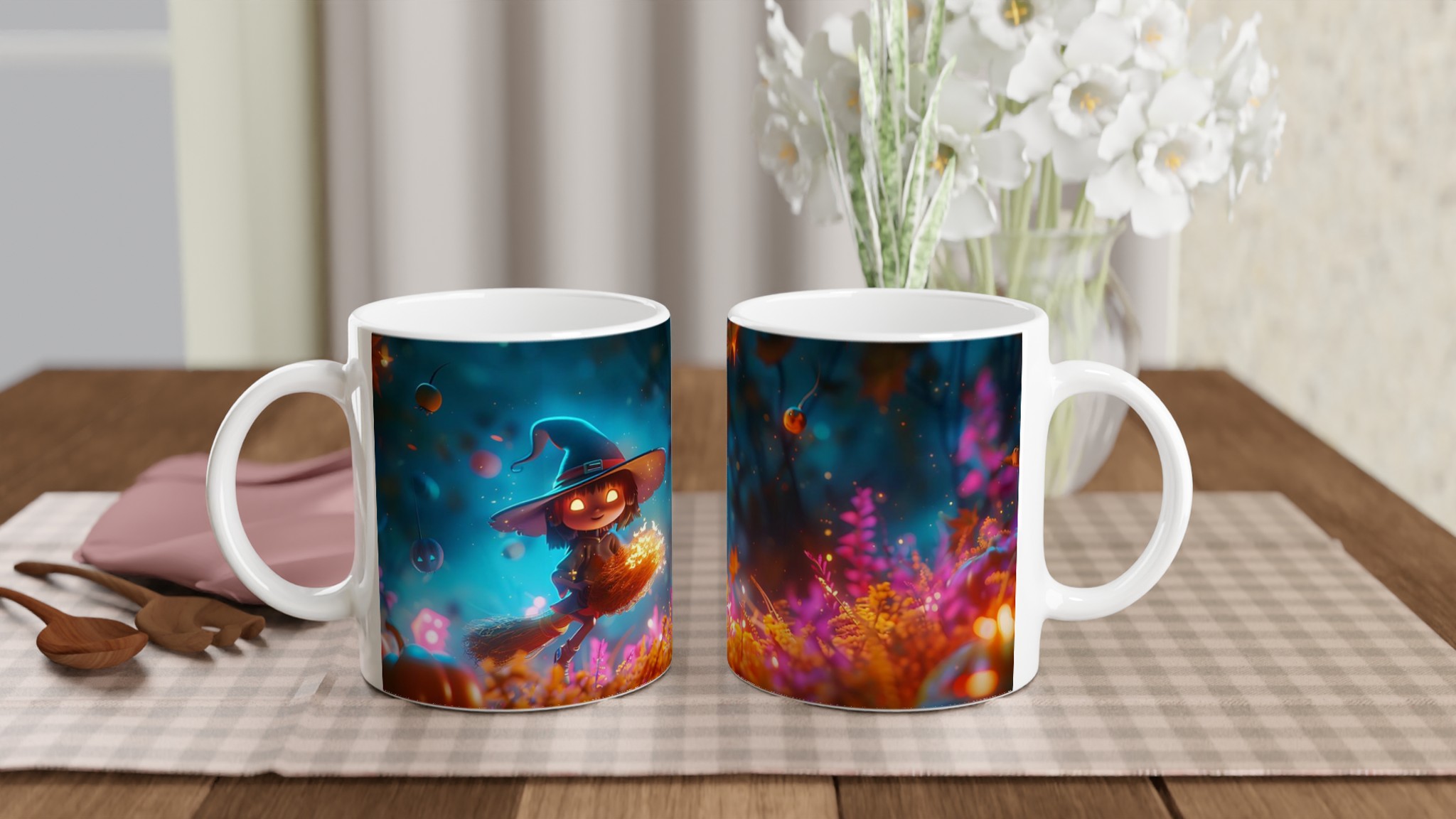 Förtrollad Häxa - Magisk Halloween Mugg, 11 oz keramikmugg i ditt val av sju livfulla färger 10 39efa1fd-7fcf-4180-9dcd-157c727f6433