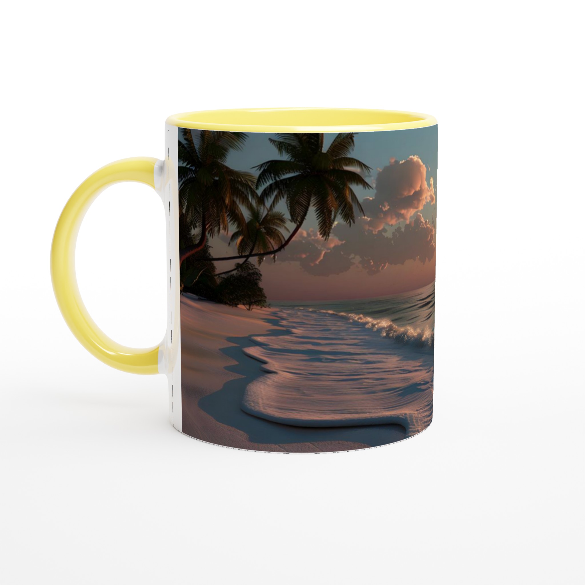 Solnedgång vid Havet Mugg - 11oz Keramisk Kaffemugg i Olika Färger 3 39fbd12b-ff3e-499b-9036-7e274260838a