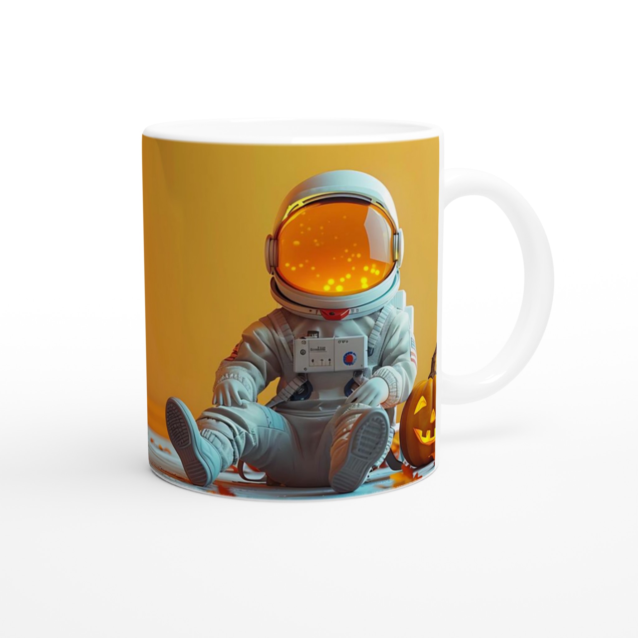 Pumpkin Spice Astronaut – 11oz Keramisk Mugg i Färgstarka Nyanser 9 3a53b218-4196-4c99-9e6a-57ffb5ab8a1e