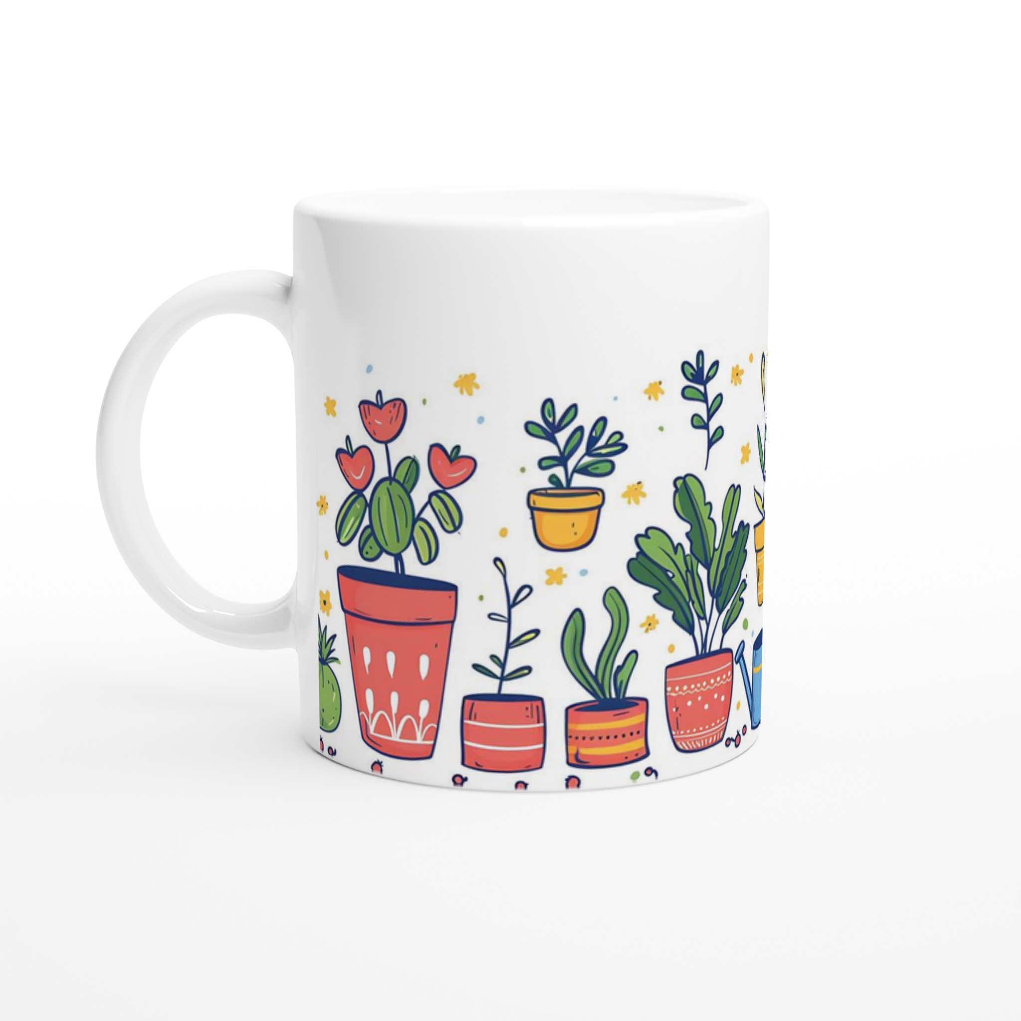Mug med Livfulla Blomster & Trädgårdstryck – 11 oz Keramikmugg i Valfri Färg 1 3a90c52d-f87a-4ece-8857-cc0759ce3a04