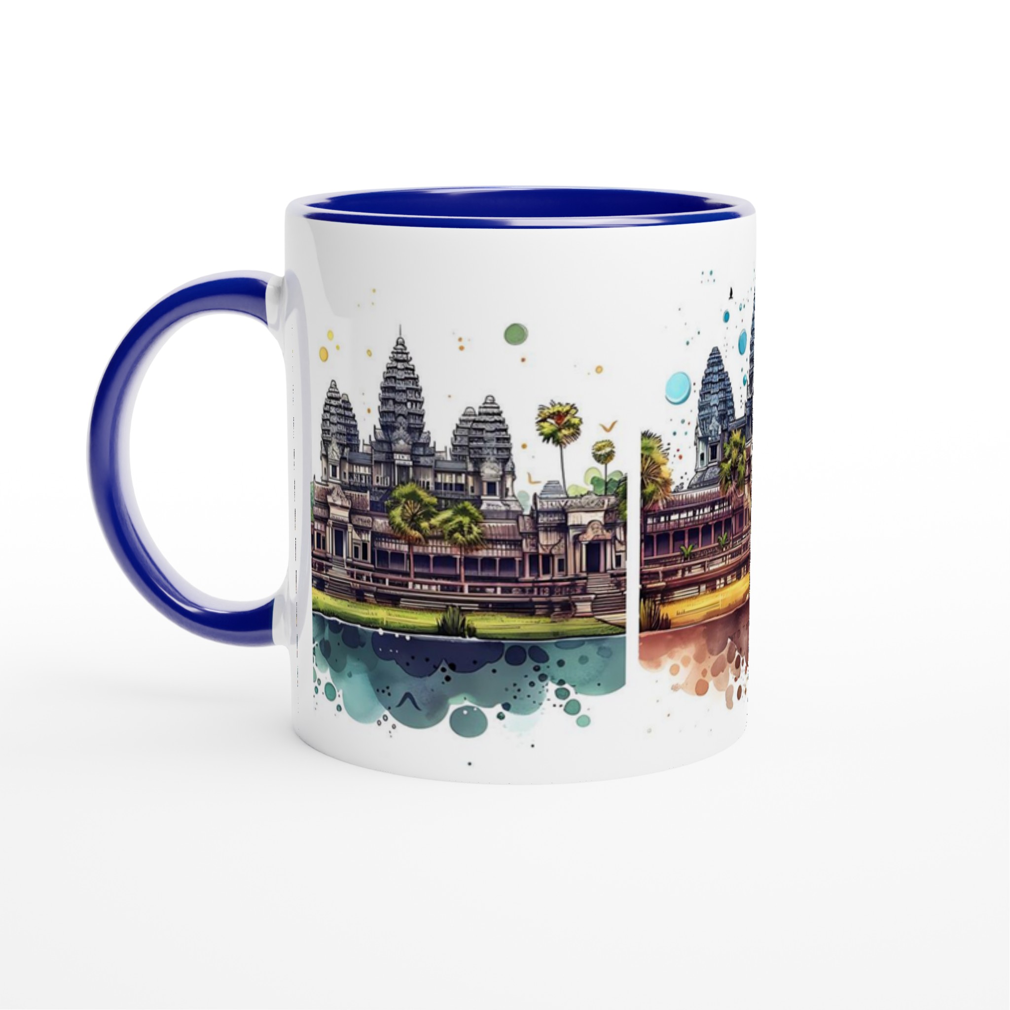 Angkor Wat Akvarell Mugg - Välj din färg, 11oz Keramikmugg för kaffeälskare & resenärer 4 3a988104-d241-4cad-8e72-4875f0048ddf