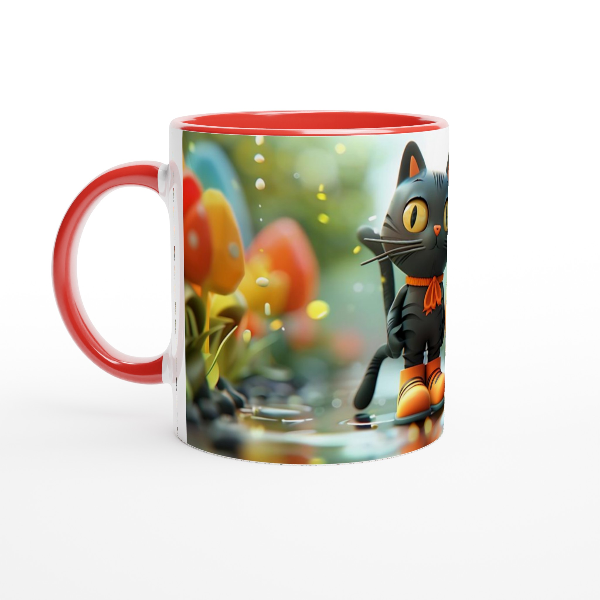 Magisk Katt i Svampskog - 11 oz Premium Keramikmugg i ditt färgval 2 3aa27054-1400-455a-b42c-7924f2201b65
