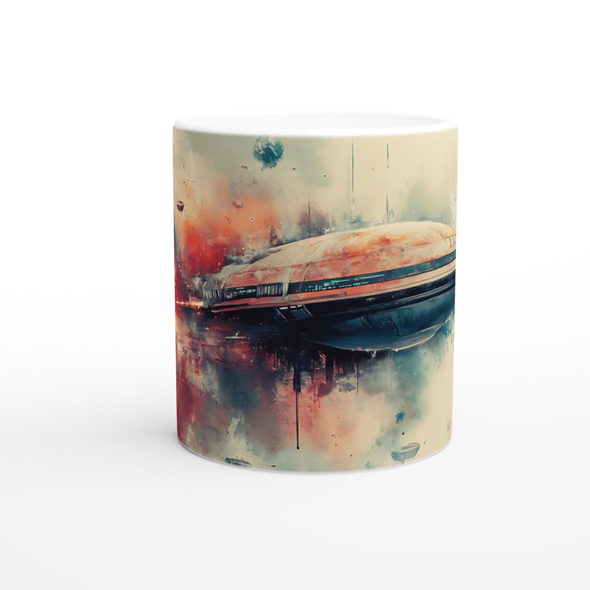 Kosmisk Färd 11oz Keramikmugg - Futuristik Rymdkonst i Välj Färg 8 3ad0602a-7ec0-4dc5-b673-c1c8c52ee9d6