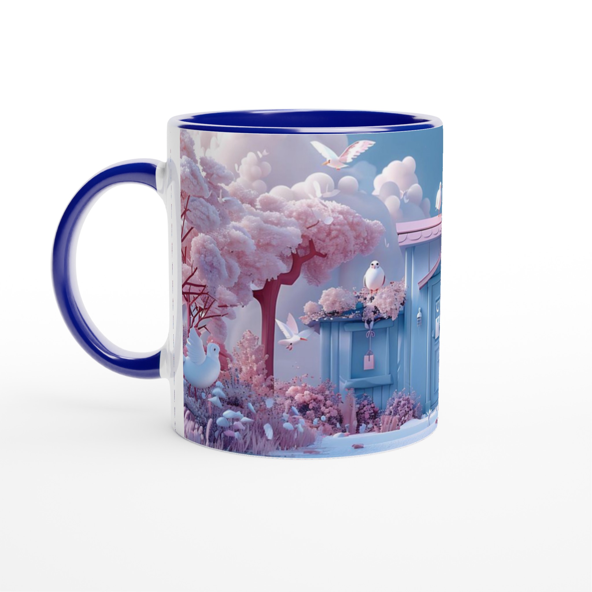 Pastellharmoni Mugg - 11oz Keramikmugg med Drömskt Rosa & Blå Design 4 3b48e61f-28d8-49ee-a26a-551698495395