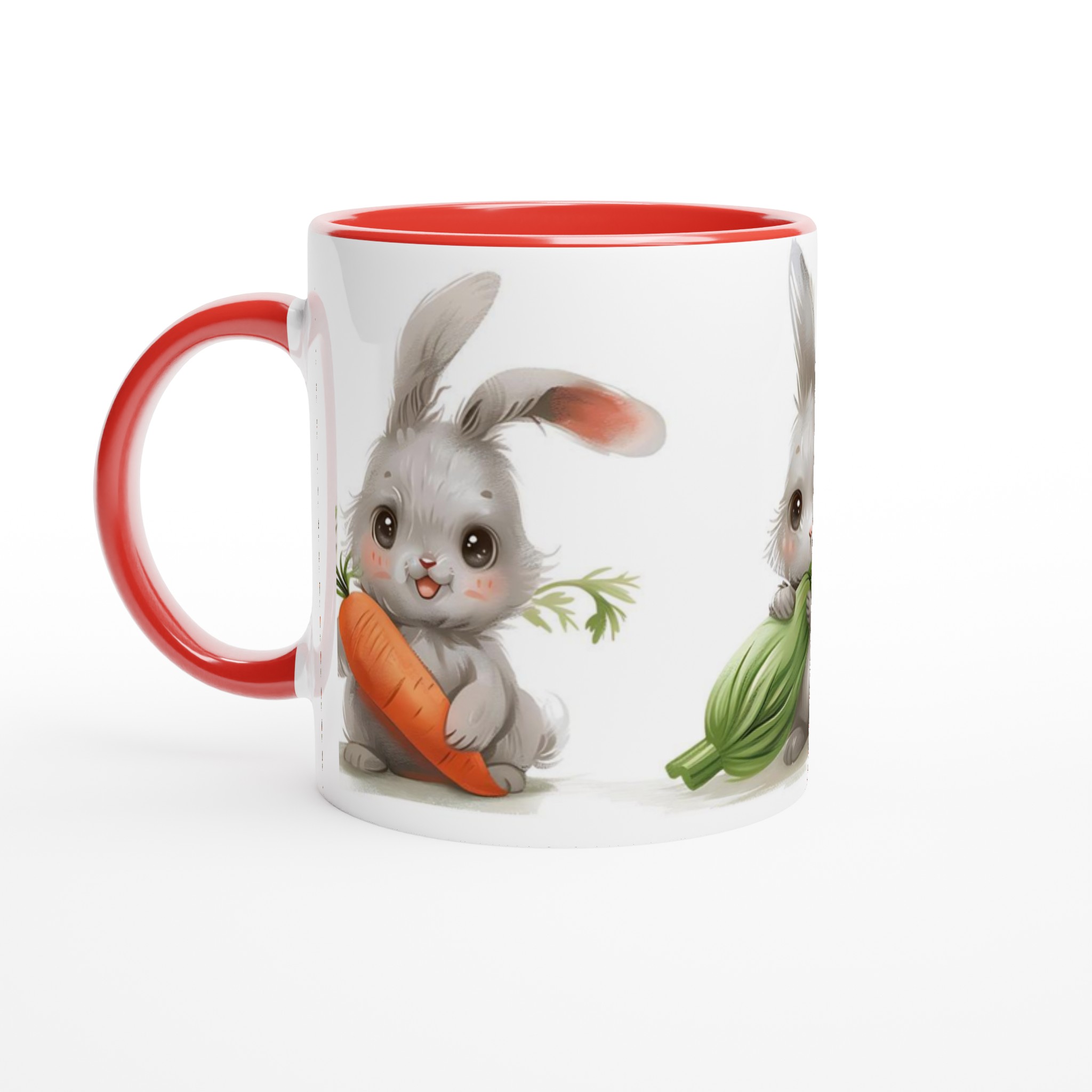 Söta Kanin Vänner 11oz Keramisk Mugg – Personlig design i ditt val av sju färger 2 3b51582b-da12-4697-aaee-ba842108e852