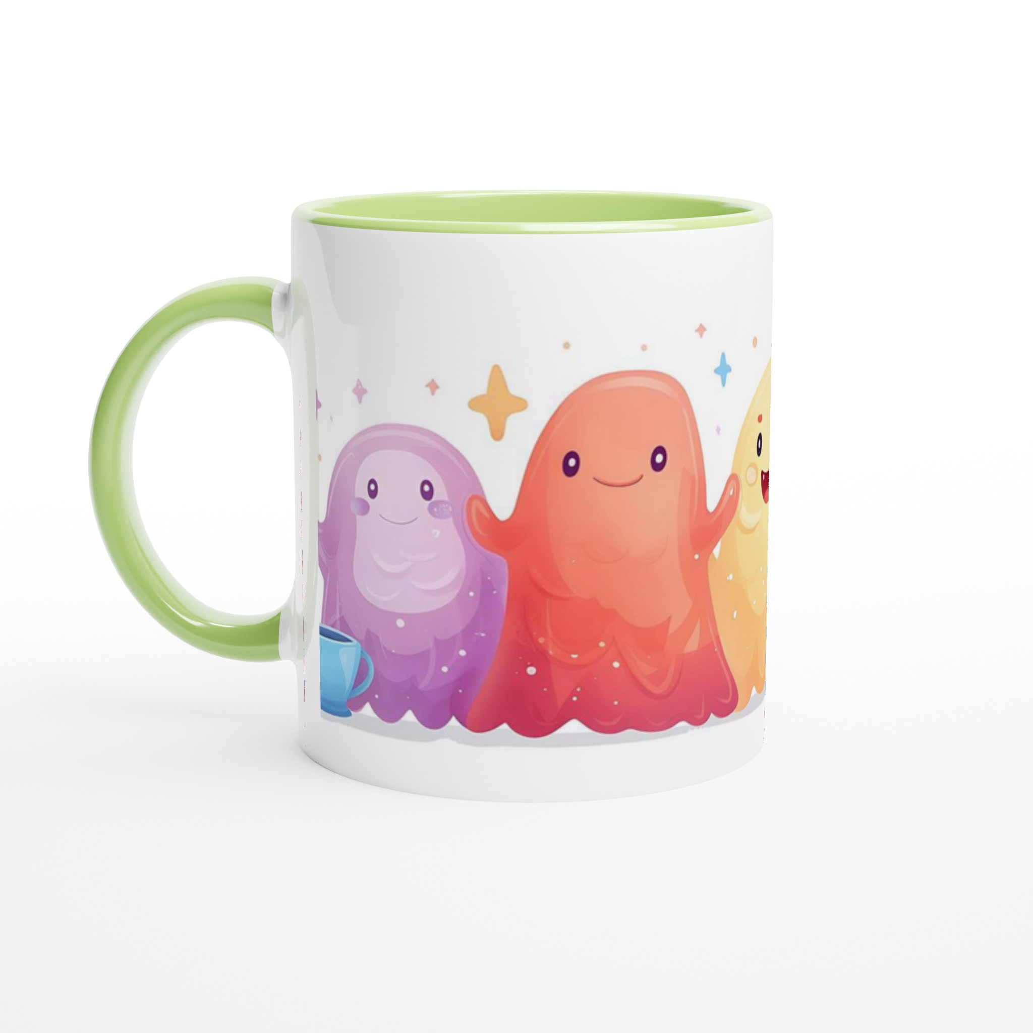 Färgglad 'Kawaii Monsters' Keramisk Mugg – 11oz, Perfekt för Lekfulla Kaffestunder i Valfri Färg! 3 3ba0233a-7910-4913-b64f-2de1a578a3a2