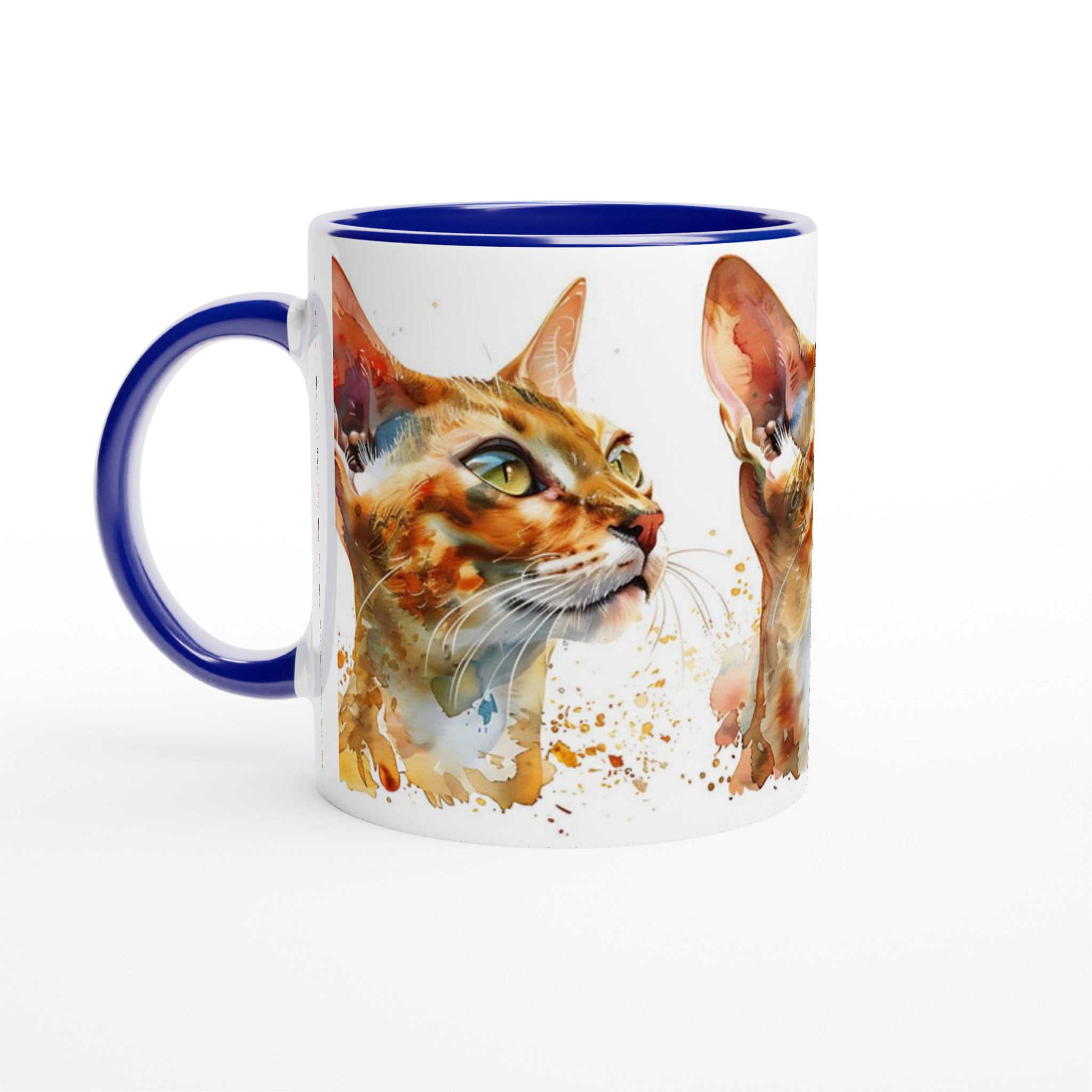 Abyssinier Katt Akvarell Mugg – Konstnärlig Kaffeupplevelse i Valfri Färg, 11oz Keramik 4 3bab887c-6779-4356-8459-034b99ad7c20