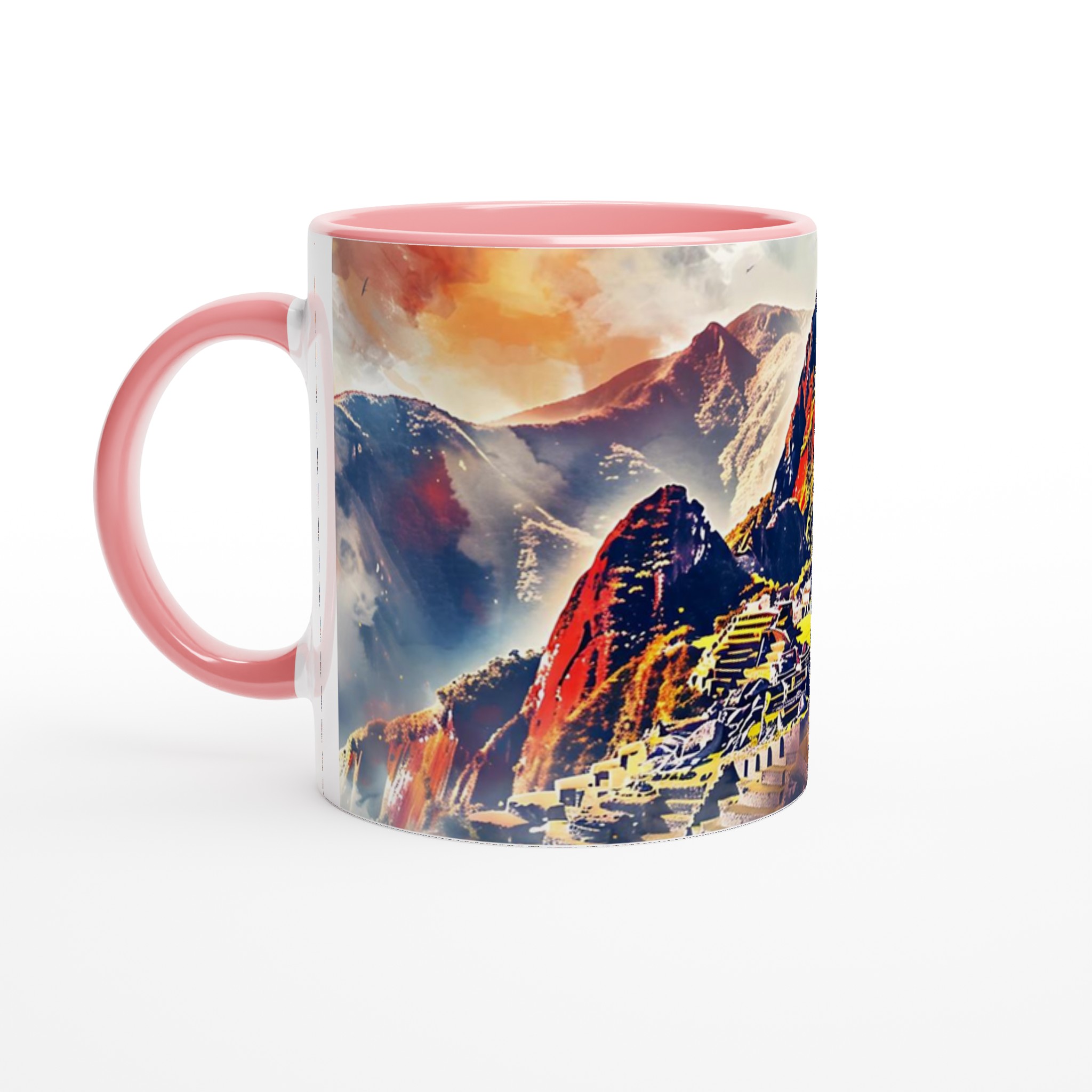 Machu Picchu Akvarell Mugg - Vibrerande Landskap för din Kaffestund i Valfri Färg 7 3bc0db58-a46e-4fd2-88e4-acb3f1ab5365