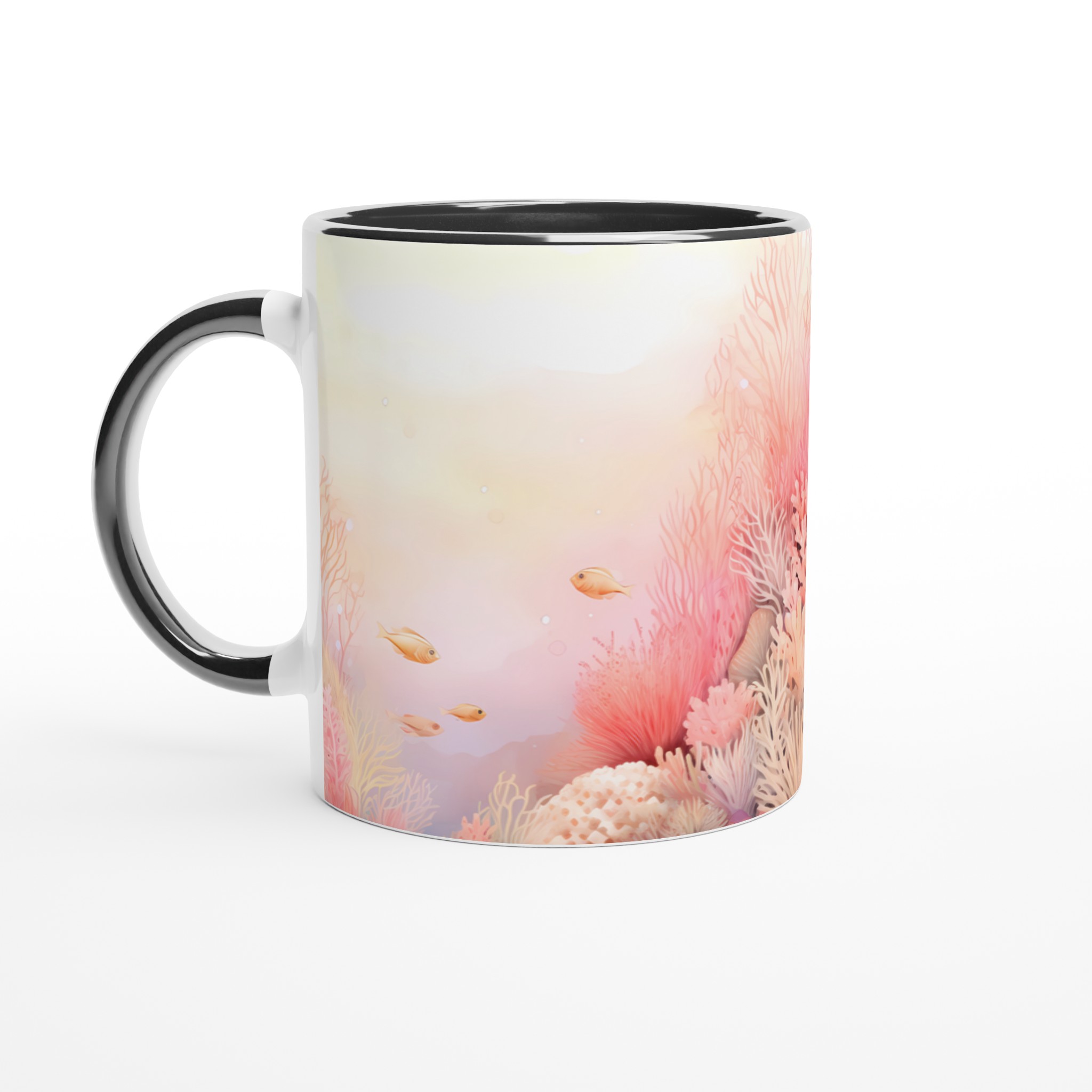 Pastellkorallhav 11oz Keramisk Mugg – Drömsk Akvarellstil för Din Favoritdryck 7 3bf3d466-0729-41bf-909f-4d7a607e39b5