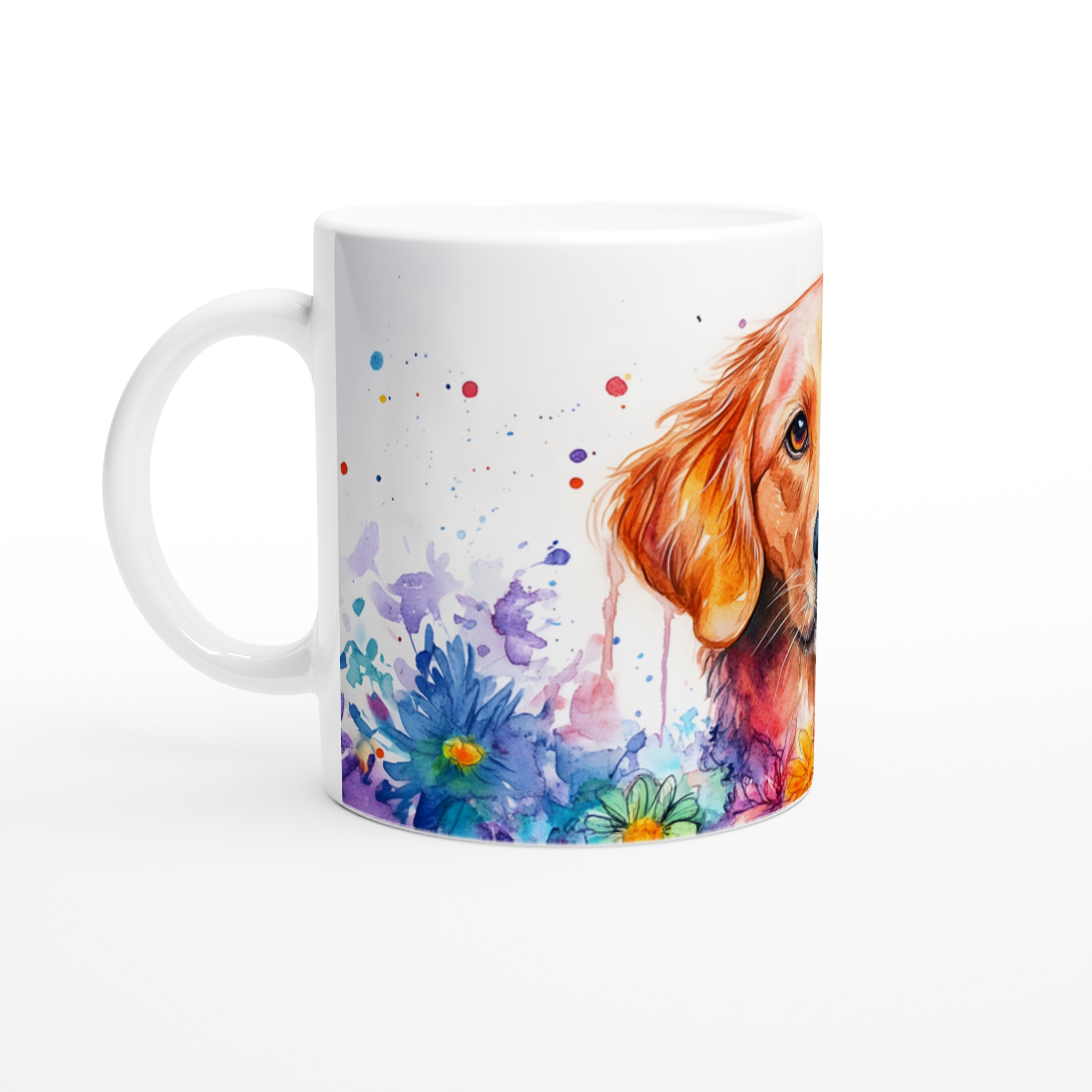 Golden Retriever Akvarellmugg – Färgstark Hundkonst för Kaffe- och Teälskare, 11oz 1 3c472a4e-b663-4179-9b90-3fae1b936a53