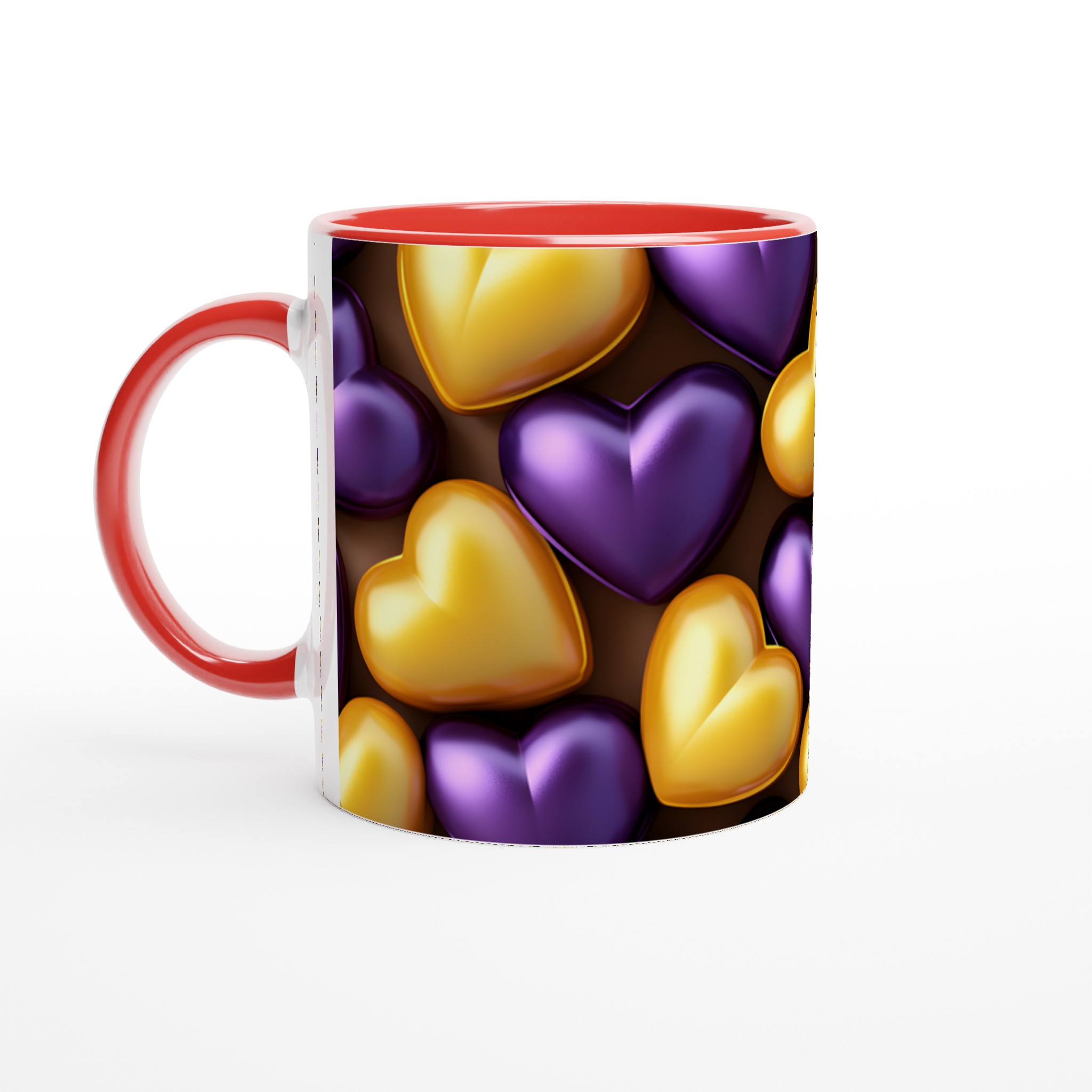 Kärlek i Guld & Lila: Premium Keramikmugg - 11oz, Välj Din Favoritfärg! 2 3c6ff8ba-3ab3-4847-9d50-16a5e5299e77