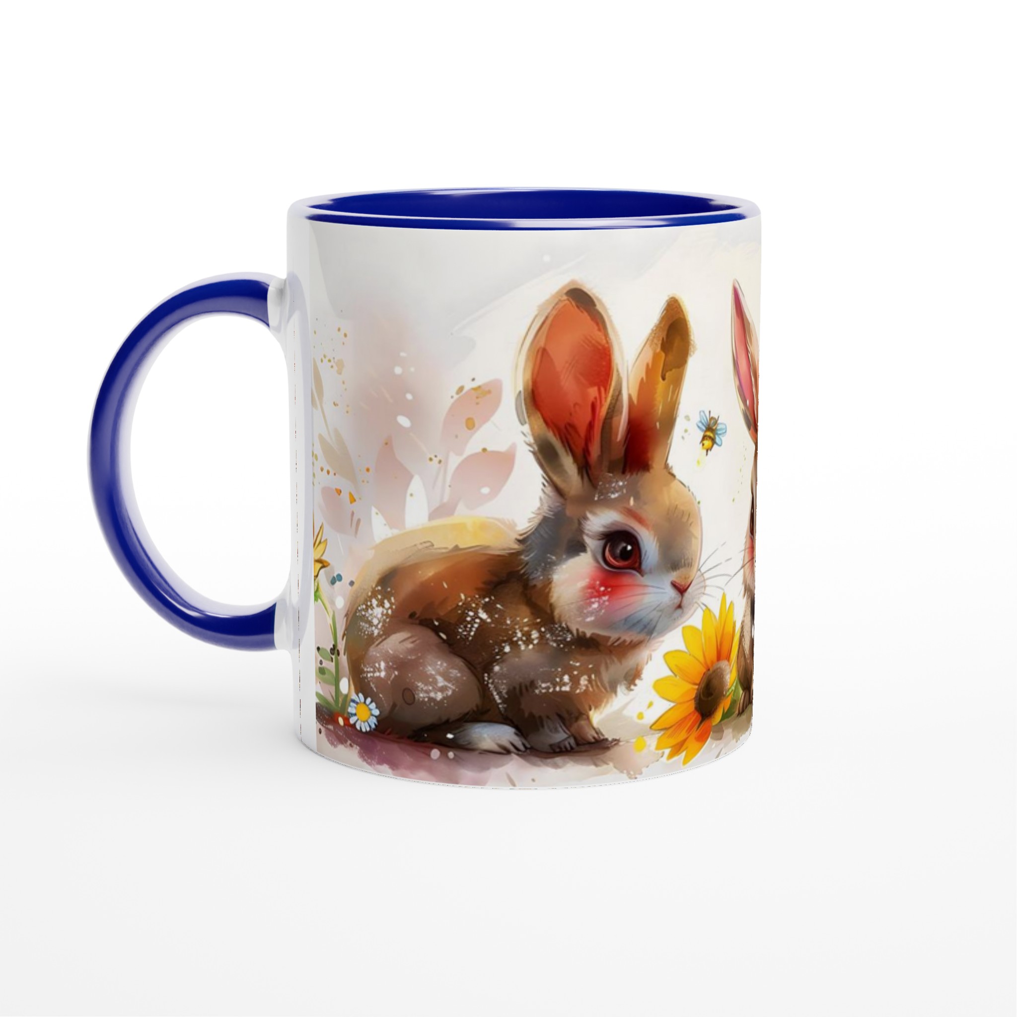 Söta Vattenfärgs Kaniner Mugg – Charmig 11oz Keramikmugg i ditt val av sju livfulla färger 4 3cafd3fb-b0d5-4347-8a37-39afd4728cd3