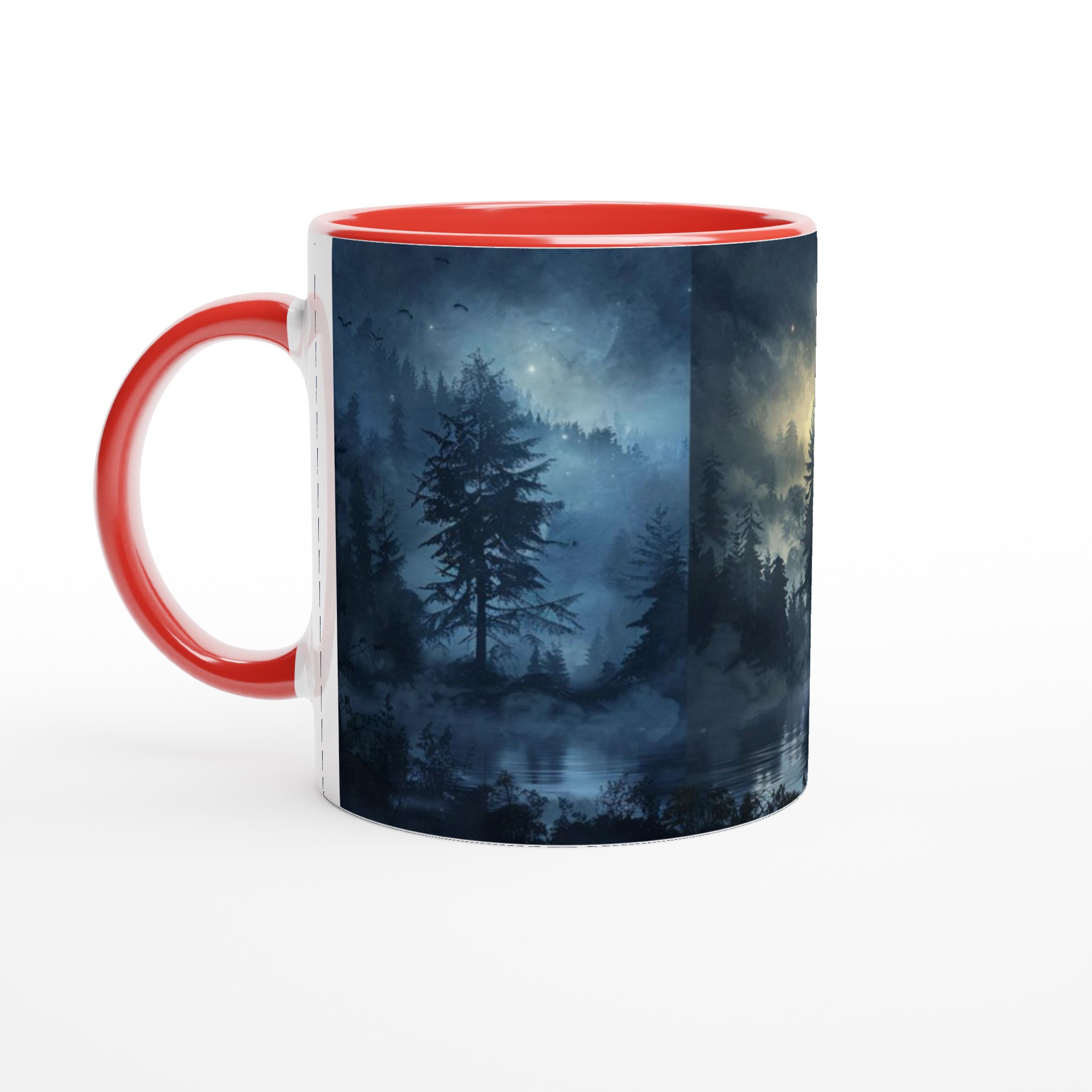 Mystisk Skogssjö Keramikmugg - 11oz, Välj bland 7 Förtrollande Färger 2 3cd11f47-bc3c-4014-98e6-a1f00a7685dd