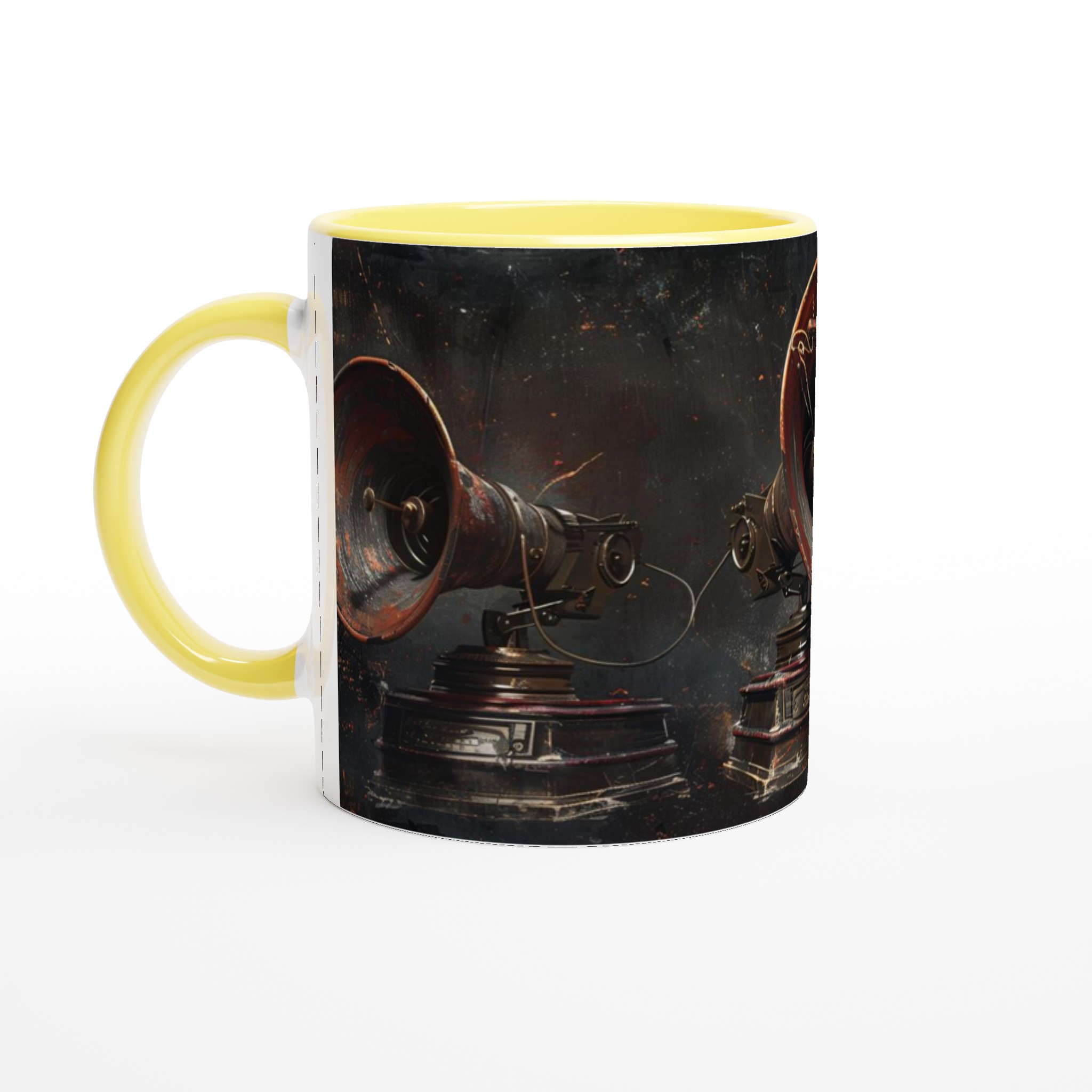 Retro Röst: Steampunk Grammofon Mugg – 11oz Keramikmugg i Sju Färger 5 3cd4bc07-4fc5-4f38-8b06-6dfa6fc59108