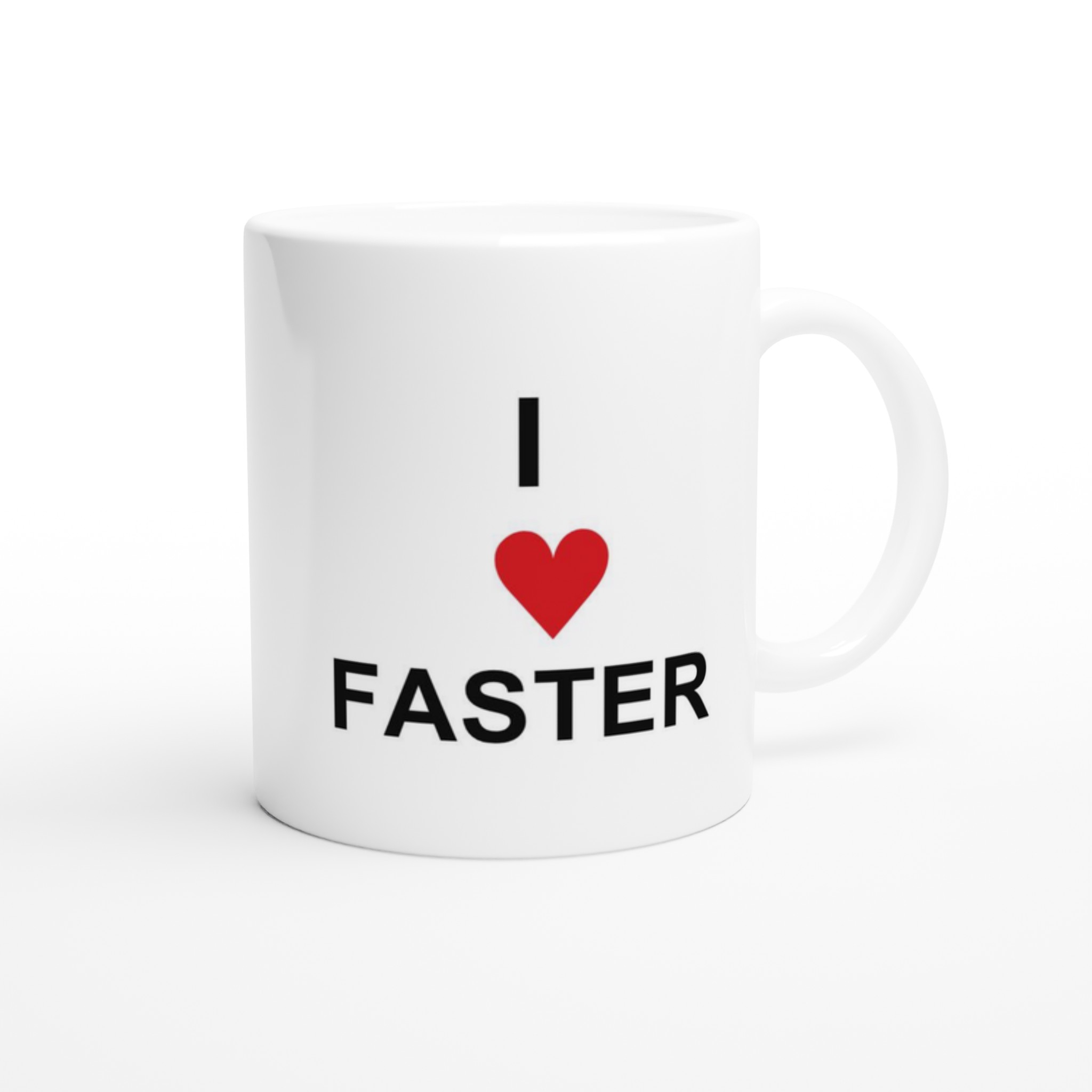 I ❤️ FASTER – Keramisk Kaffemugg 11oz, Perfekt för Den Snabba Vardagen, Finns i Flera Färger! 9 3cdb31bb-4311-4fe0-98cf-93f54e27c497