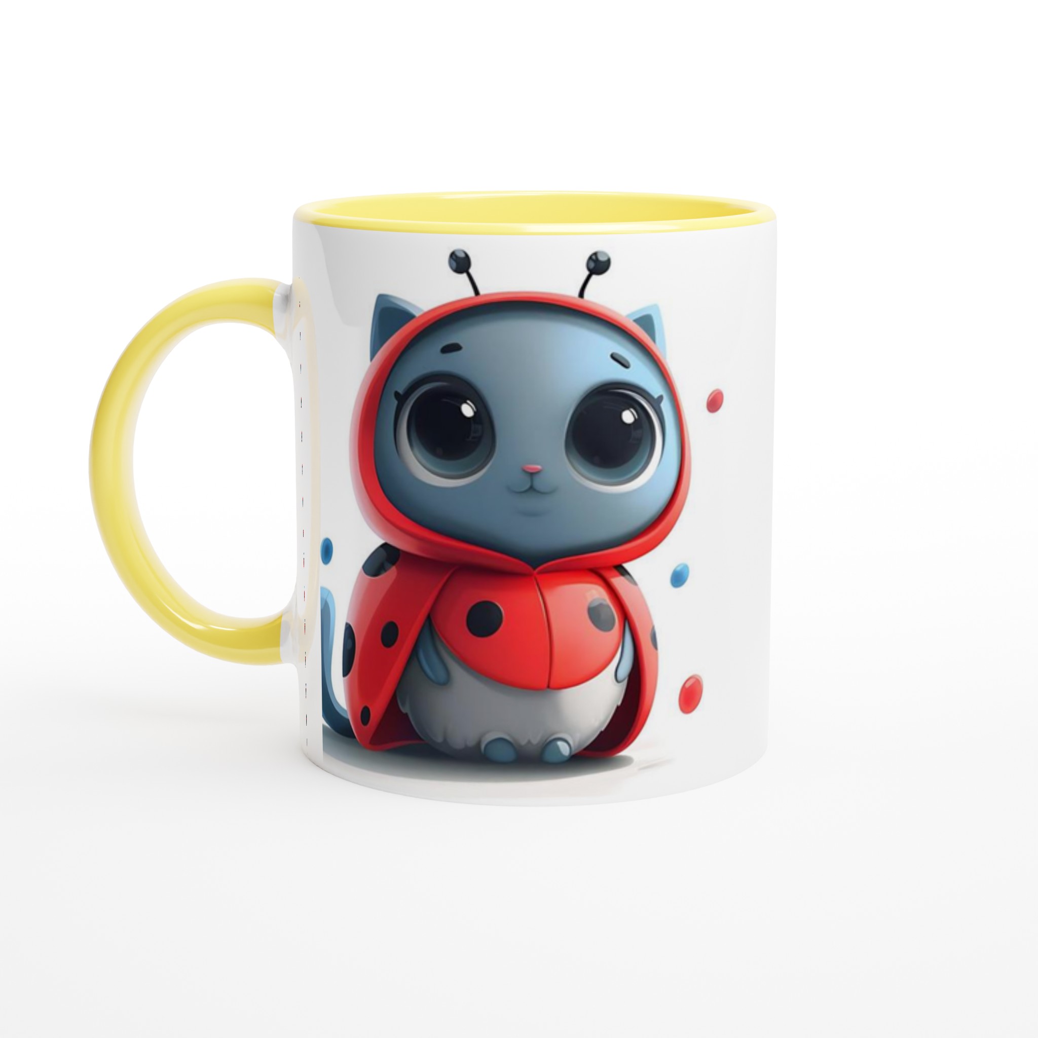 Söt kattunge nyckelpiga design 11oz keramisk mugg - Välj din favoritfärg! 5 3cdfe959-a548-4b27-88c5-2823534e6ab8