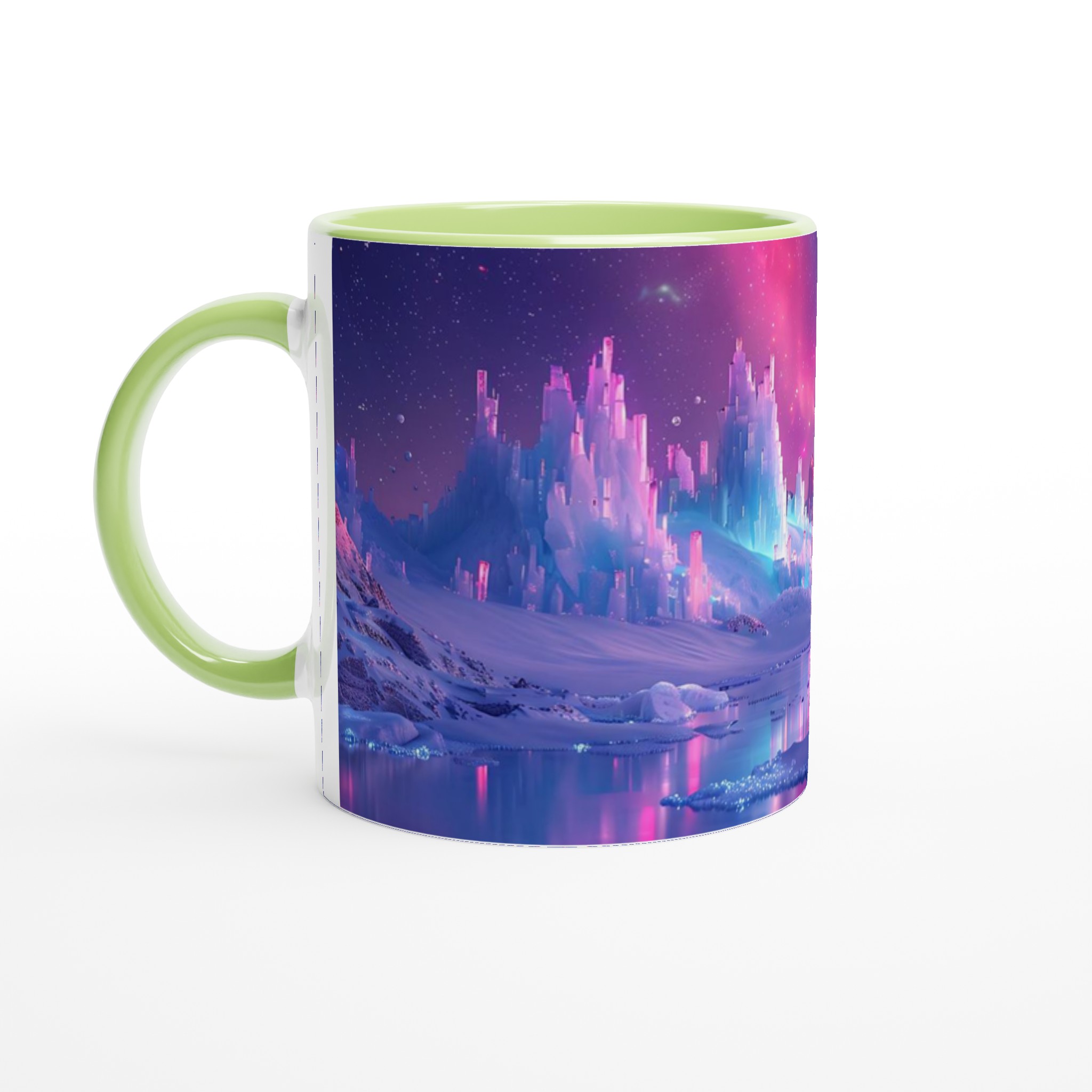 Magisk Vintermugg – Frostig Kristallstad i Skymningen – 11oz Keramisk Mugg i Valfri Färg 3 3cf52c5d-e84e-4c52-a1ae-2c6ed240e4e3