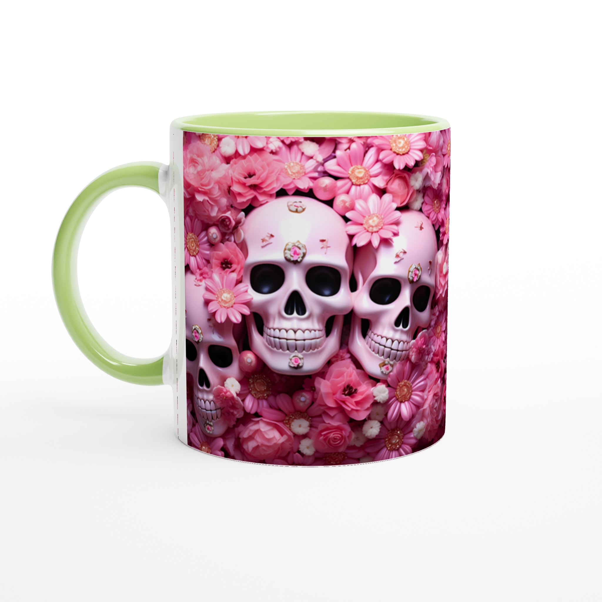 Romantisk Skull Blossom 11oz Keramikmugg – En touch av rosa mystik för din fika 3 3d2ae601-acf2-41f2-83a6-8a4a404c1812