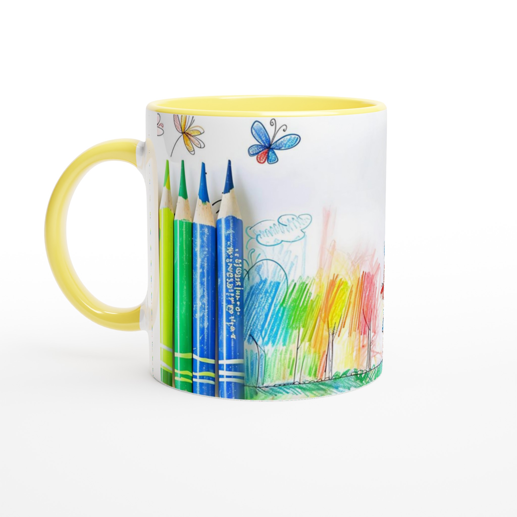 Kreativ Mugg med Tecknad Konstnärstjej – 11 oz Keramisk Kaffemugg i Din Favoritfärg! 5 3d3f7ae6-e622-4ce7-97e0-ee8bb57cfc93
