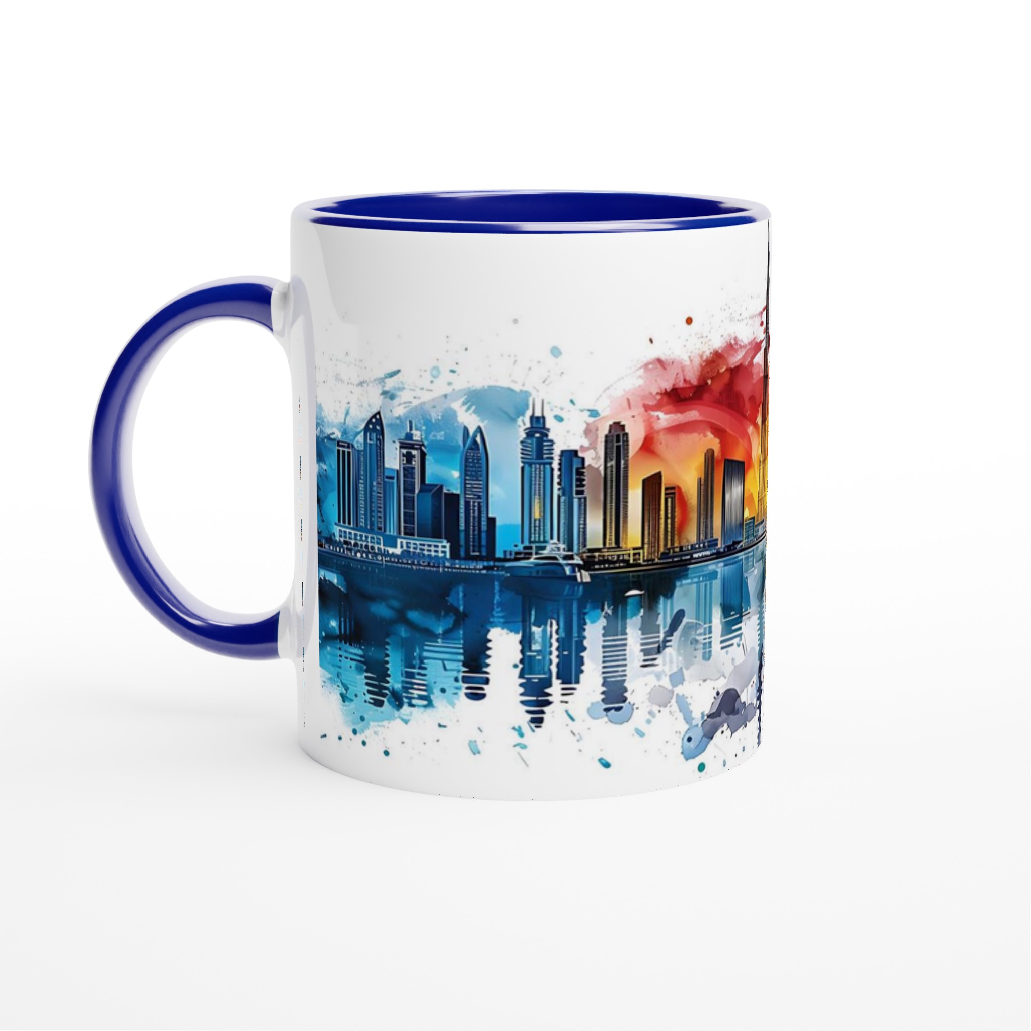 Dubai Skyline Akvarell Mugg – Färgstark Keramisk Kaffemugg för Kulturella Älskare 4 3d4a5c9b-a0be-4cdc-b279-ebdcaabe8edf