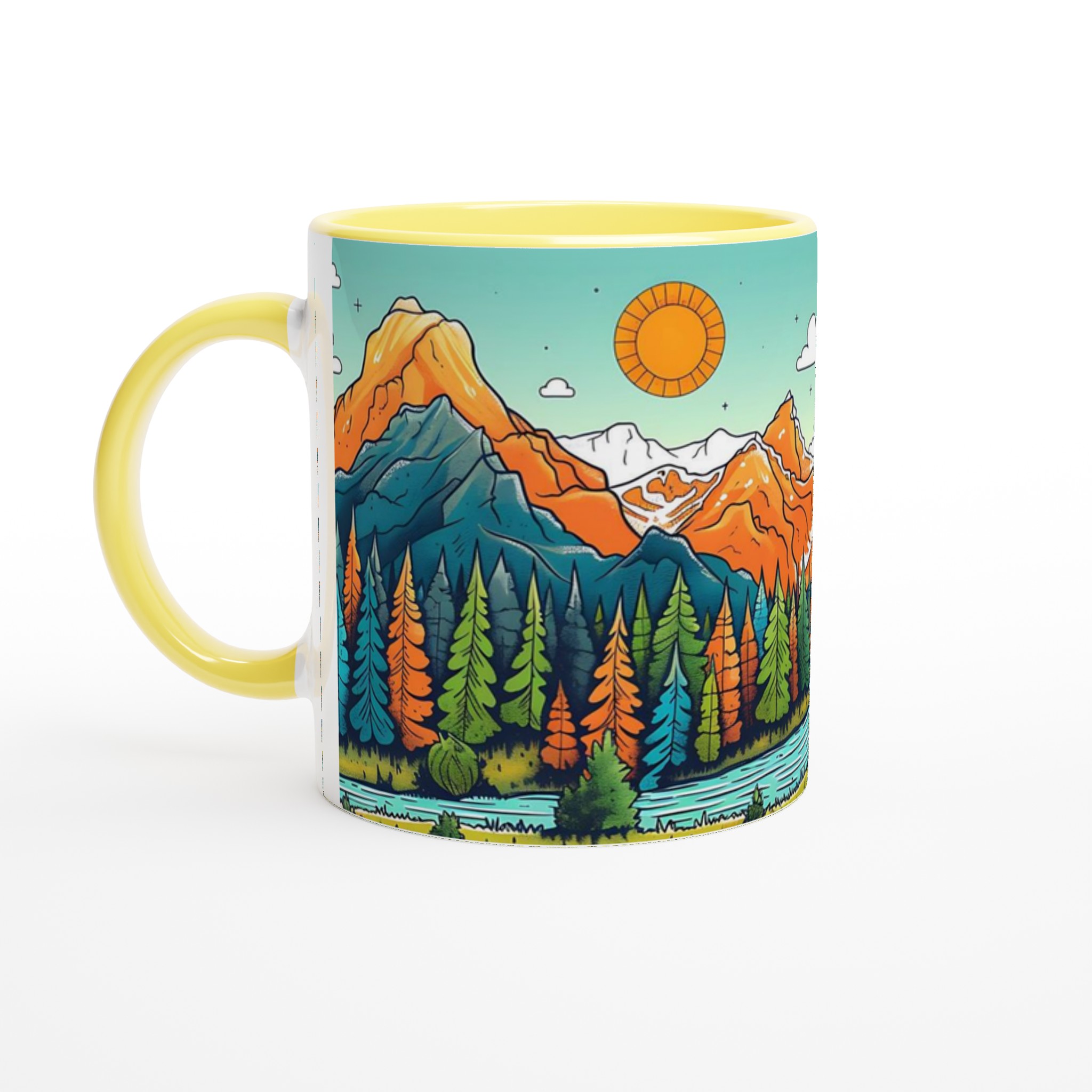 Naturinspirerad Keramikmugg - Berg, Skog & Äventyr i Härliga Färger – 11oz 5 3d52d740-011e-4acb-aac7-7379c34cab83