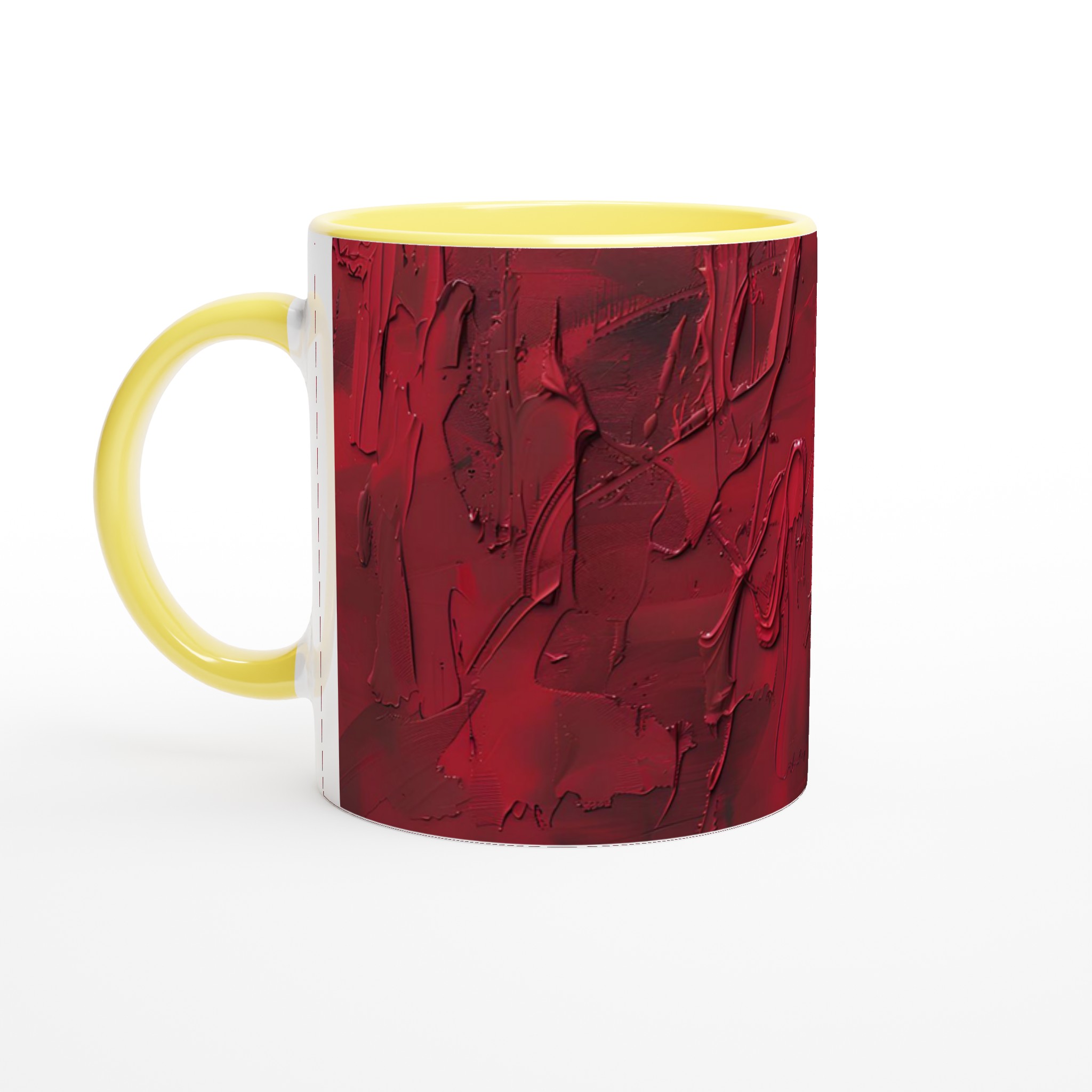 Abstrakt Passion: Röd Konst Basketboll – 11oz Keramisk Mugg i Valfri Färg 5 3d5a3042-b840-42f7-b865-bab7ca9a6428